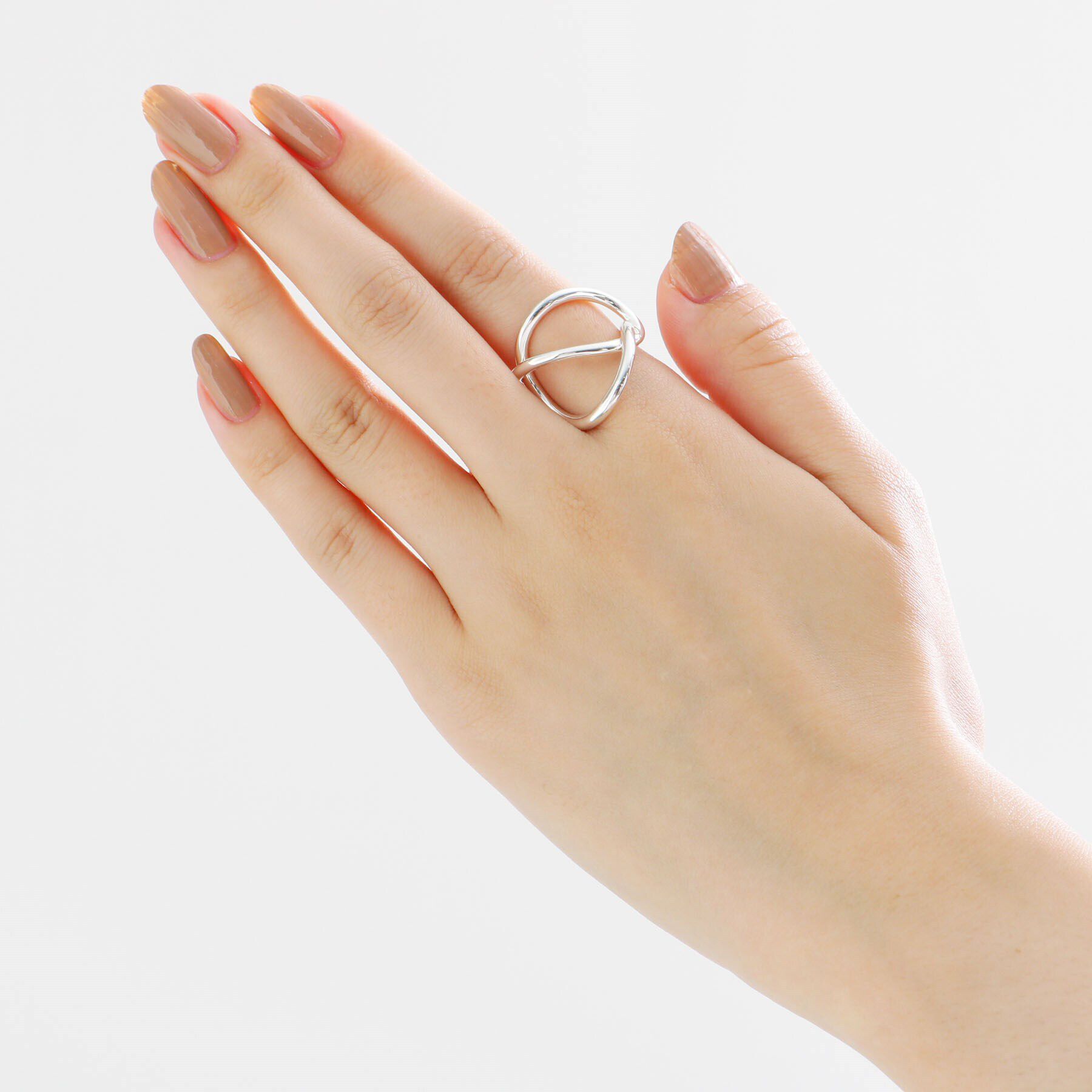 COCOSHNIK ONKITSCH「シルバー リングイヤーカフ エンタングル」|リング|