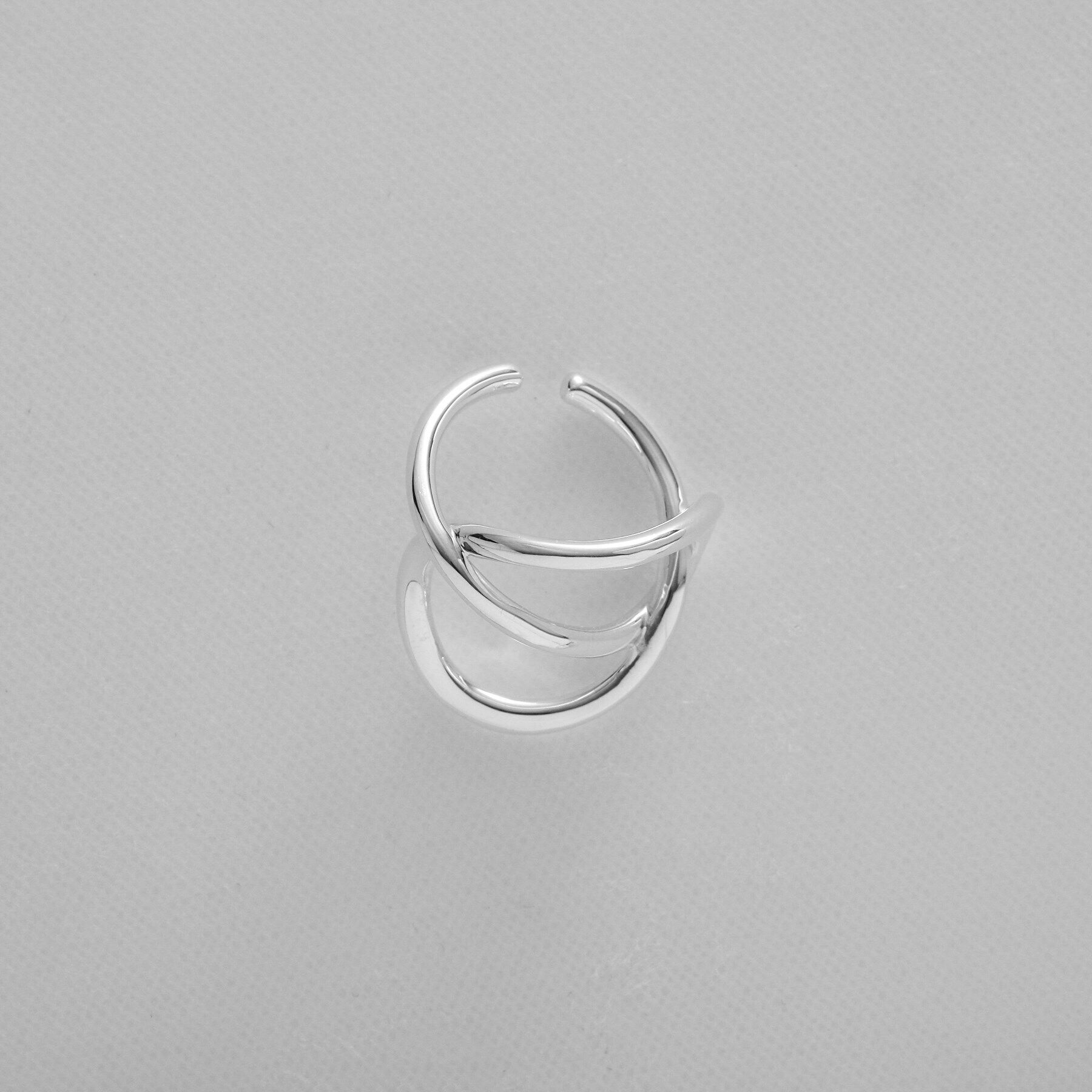 COCOSHNIK ONKITSCH「シルバー リングイヤーカフ エンタングル」|リング|