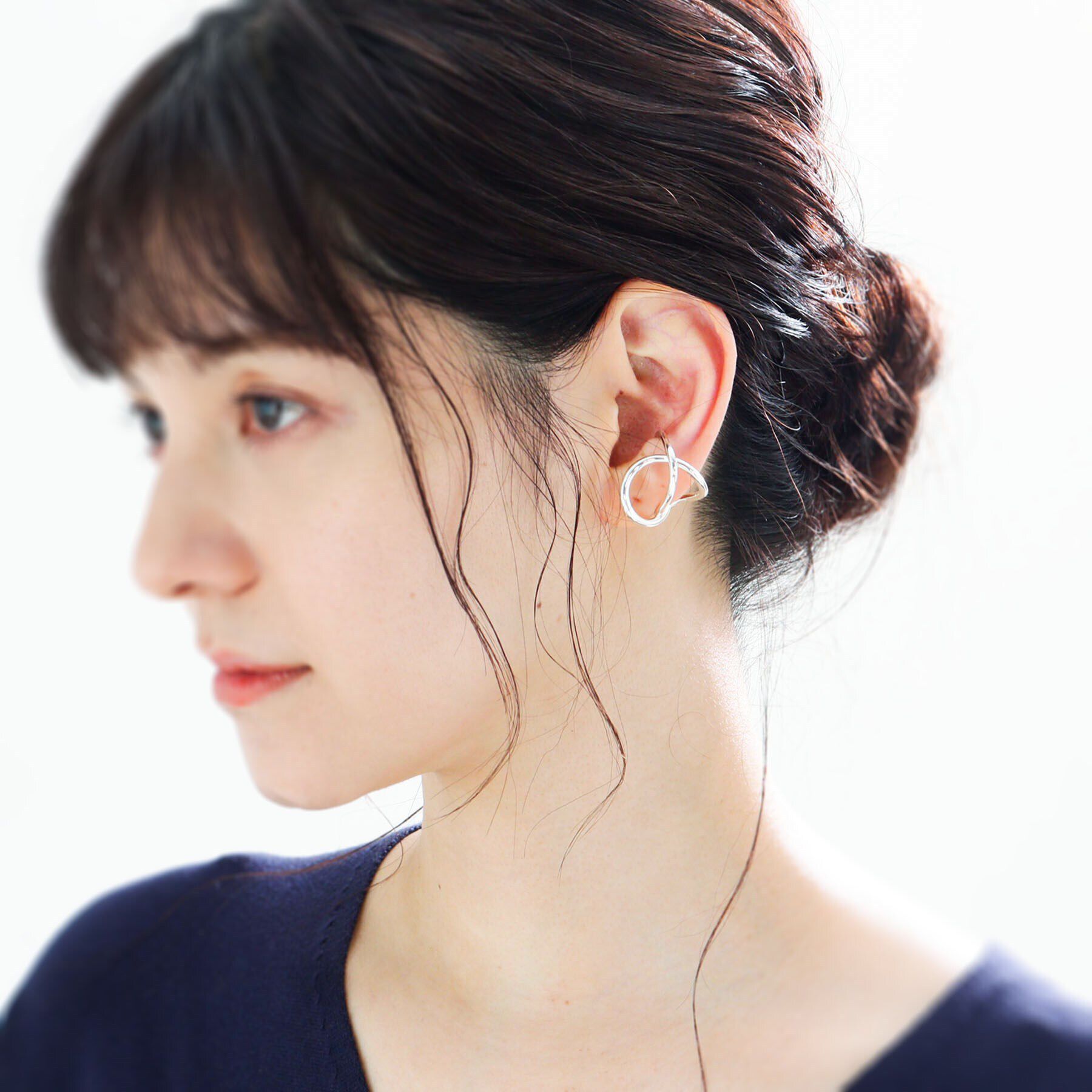 COCOSHNIK ONKITSCH「シルバー リングイヤーカフ エンタングル」|リング|