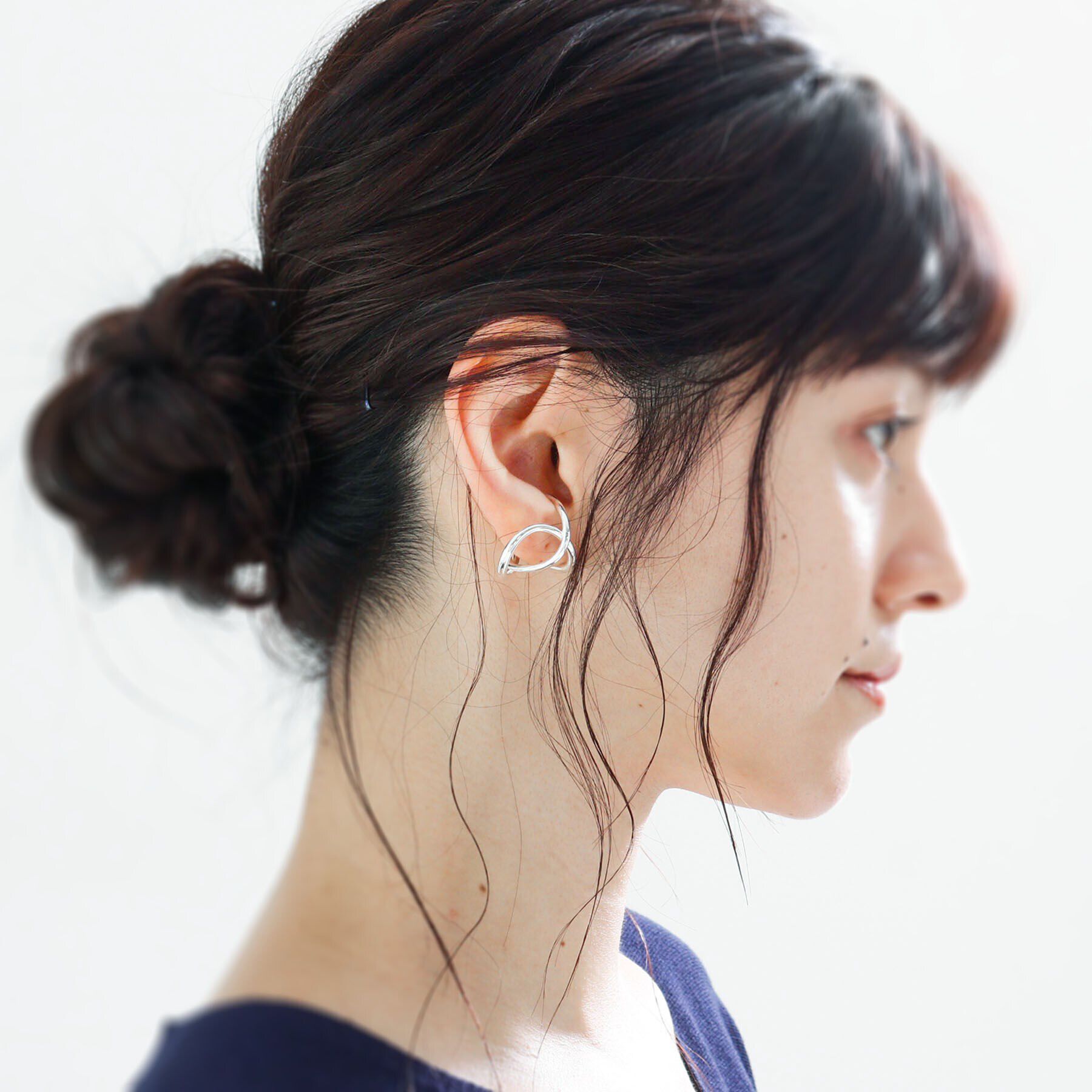 COCOSHNIK ONKITSCH「シルバー リングイヤーカフ エンタングル」|リング|