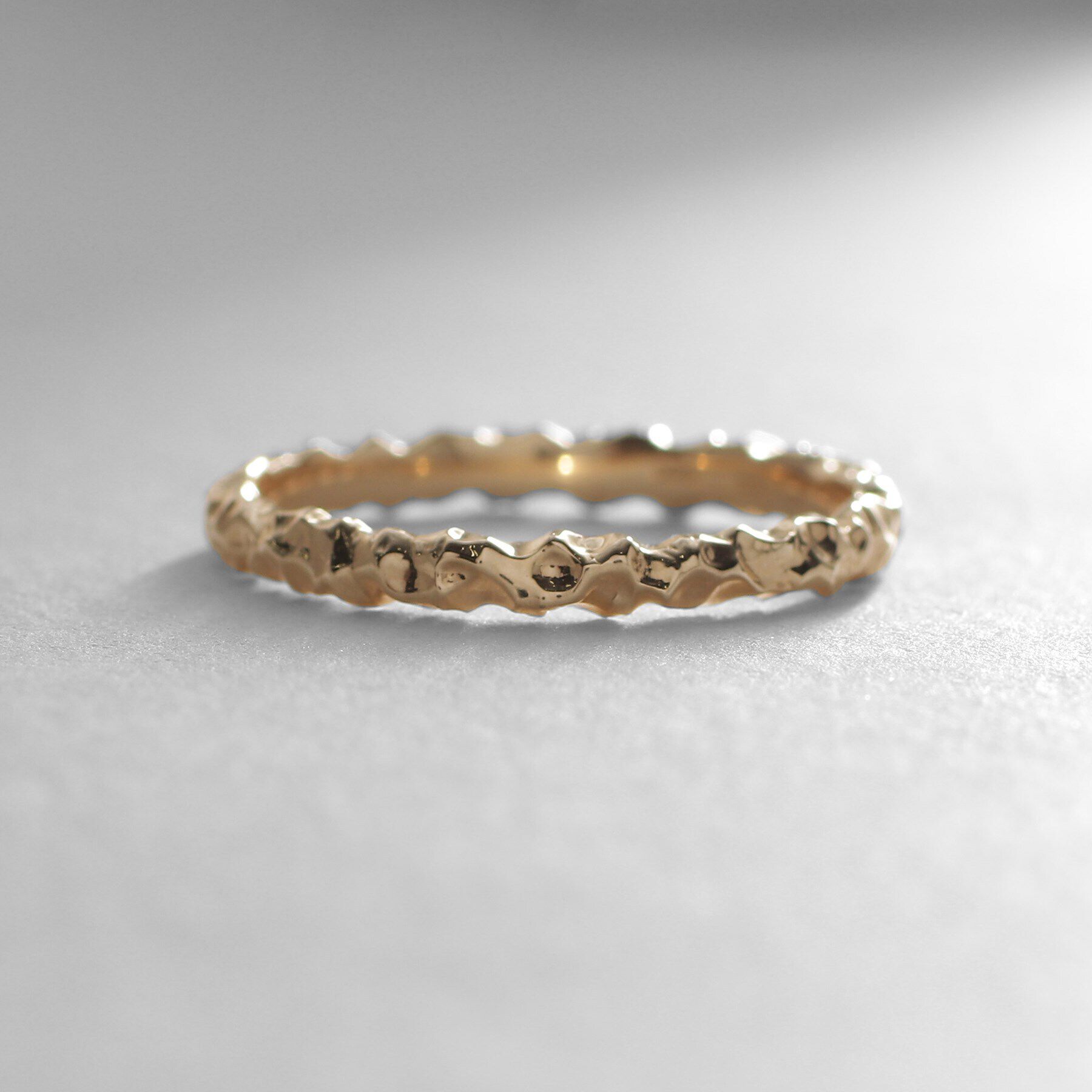 COCOSHNIK「K10ロックカット リング」|リング|