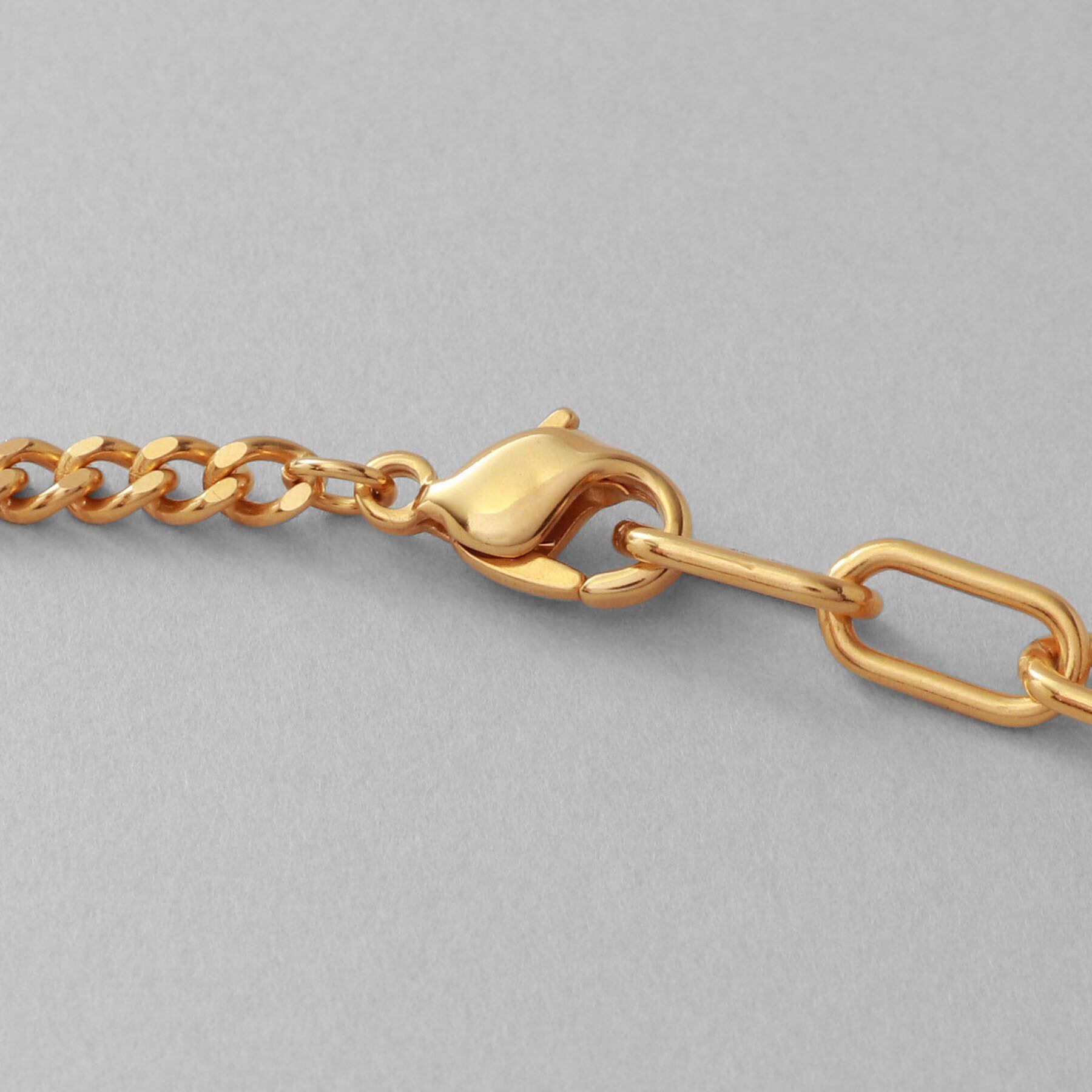 COCOSHNIK ONKITSCH「シルバー ミックスチェーン ケーブル・カーブ パールネックレス GP」|ネックレス|