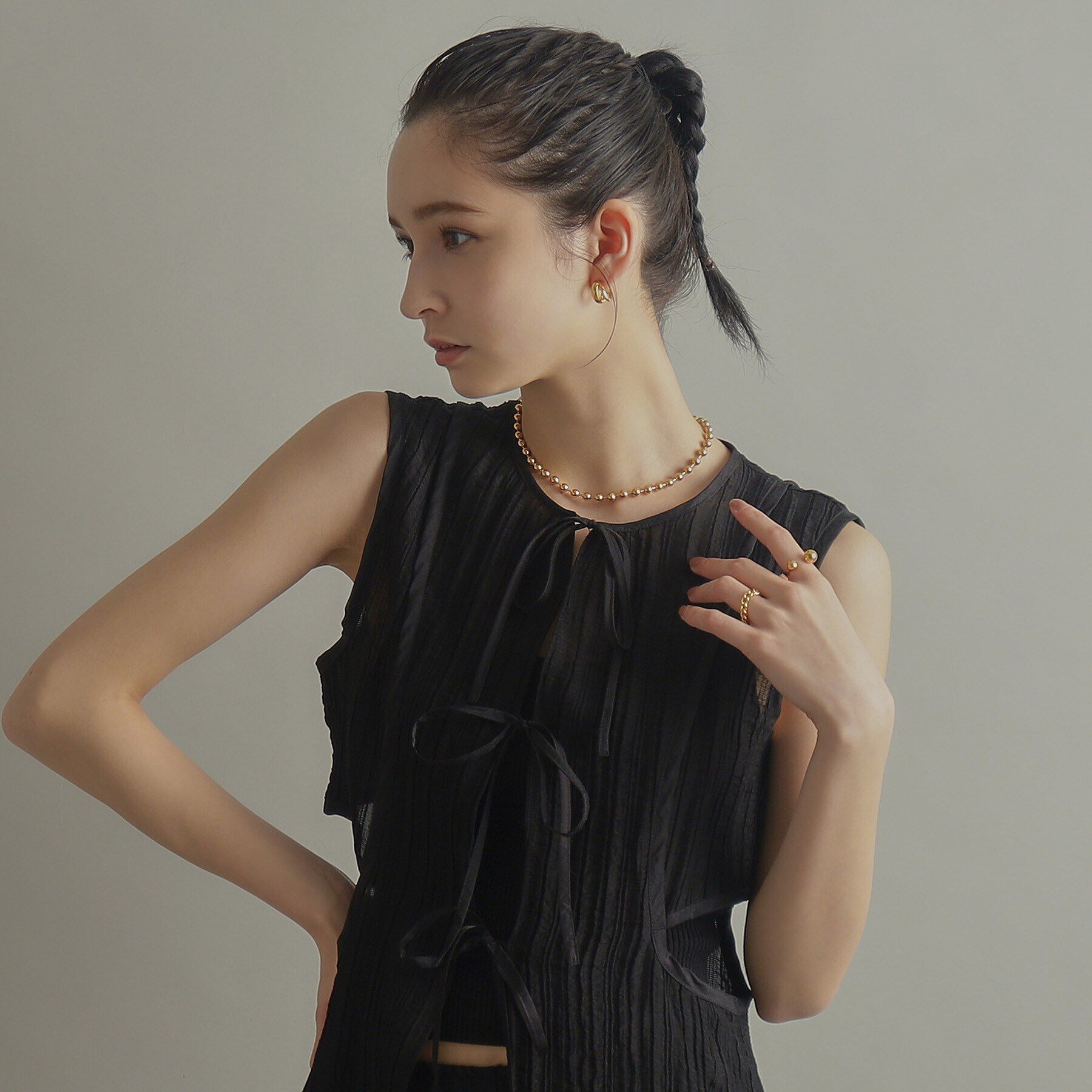 COCOSHNIK ONKITSCH「シルバー ボールオープンリング GP」|リング|