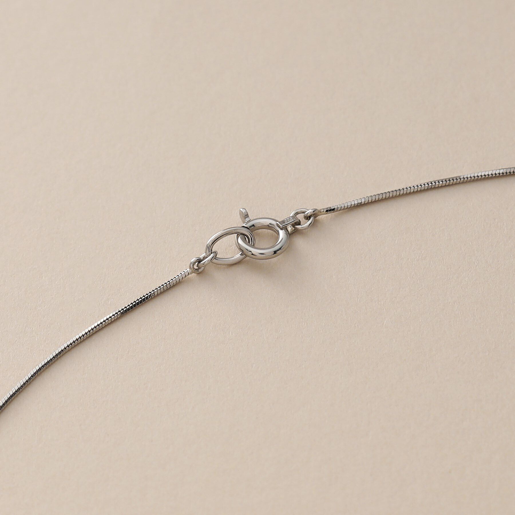 COCOSHNIK「プラチナ コンパクトチェーン ネックレス（40cm）」|ネックレス|