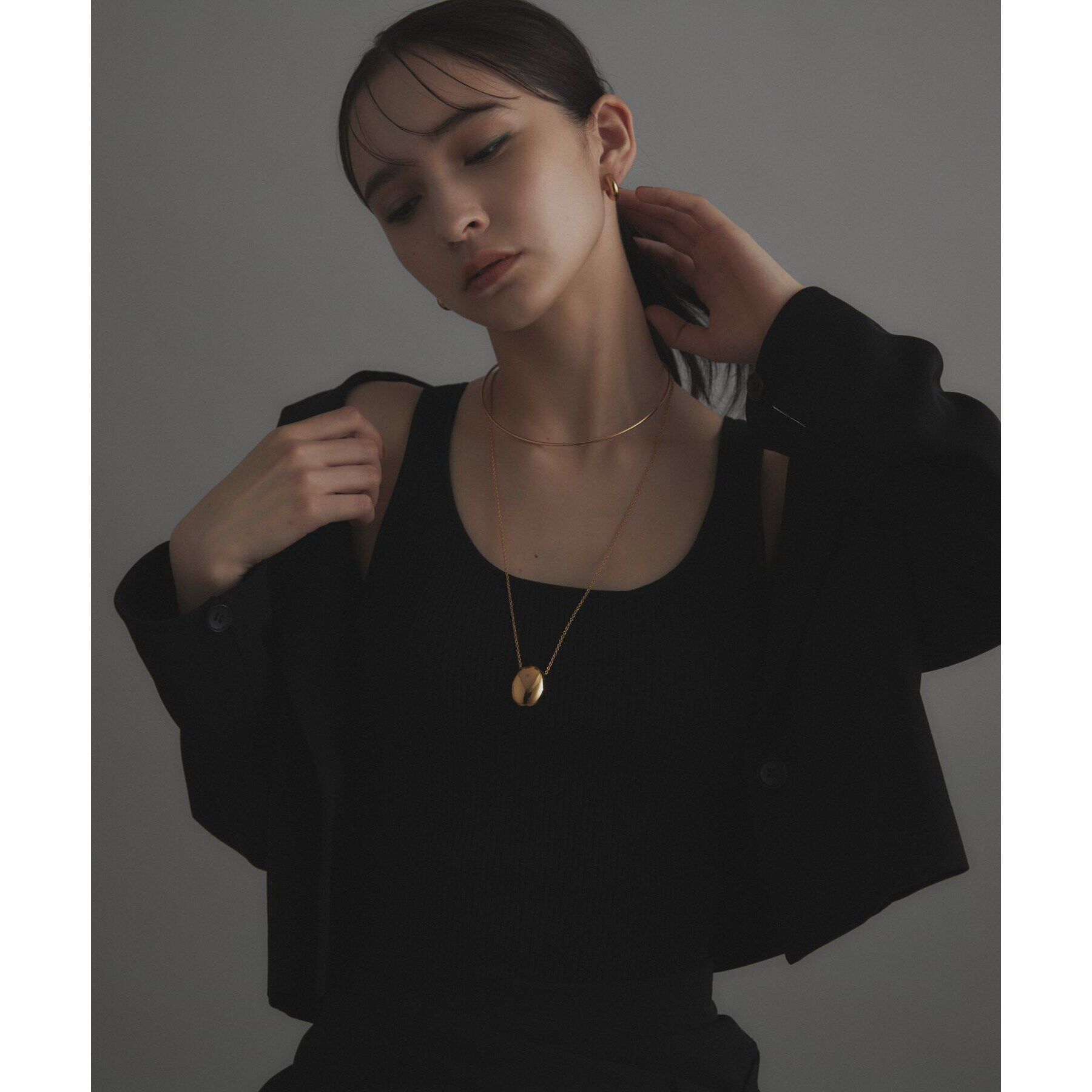 COCOSHNIK ONKITSCH「シルバー ホロウフレキシブルチョーカー GP」|ネックレス|