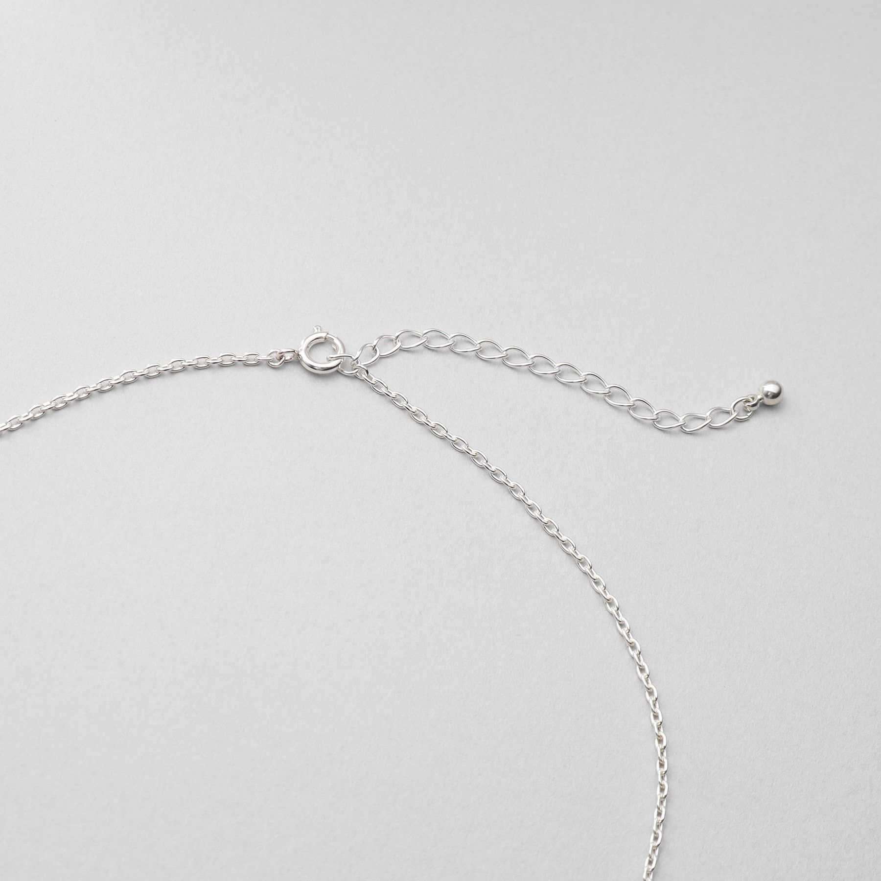 COCOSHNIK ONKITSCH「シルバー ホロウオーバルシェイプネックレスS」|ネックレス|