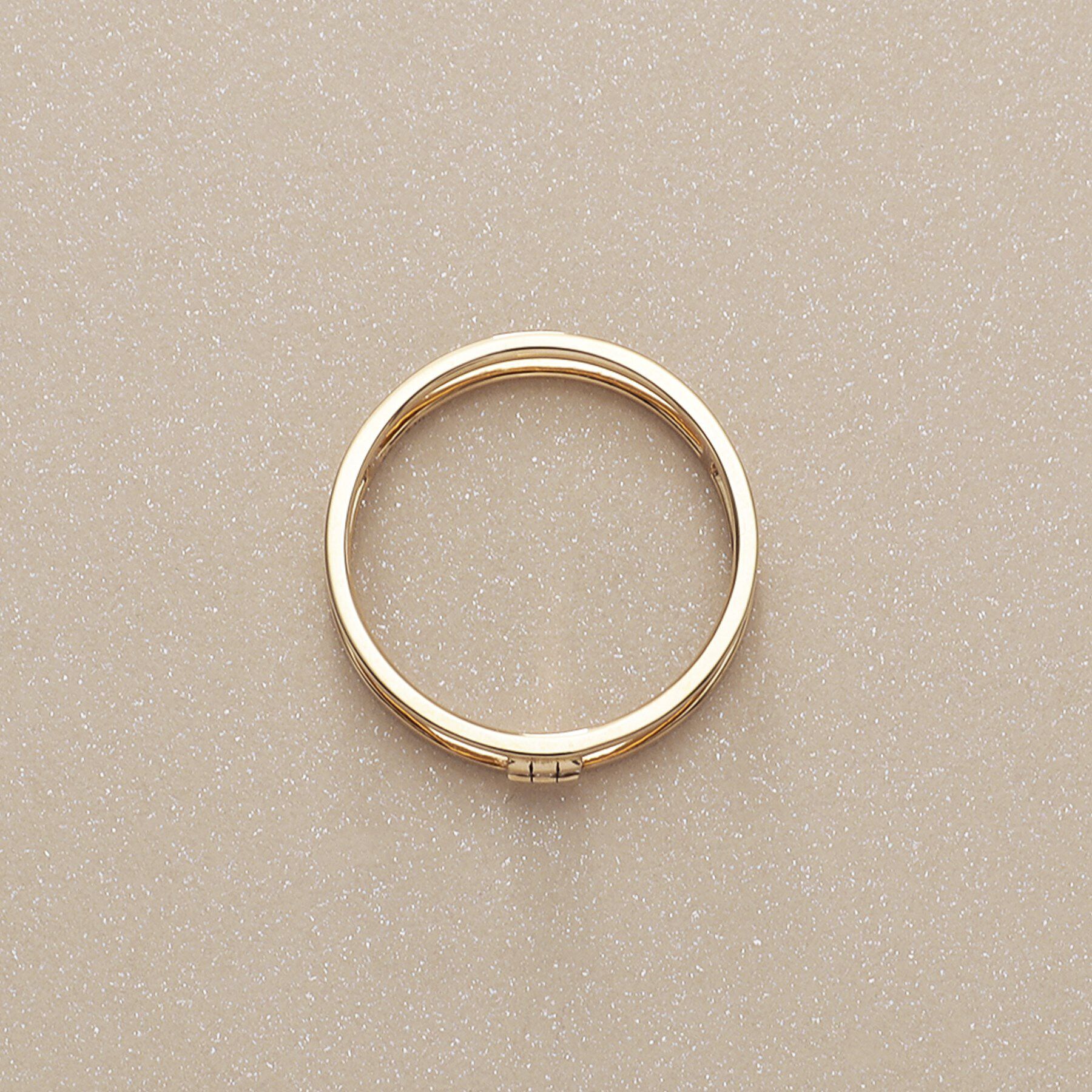 COCOSHNIK「K10ダイヤモンド バゲットカット3石スリット リング」|リング|