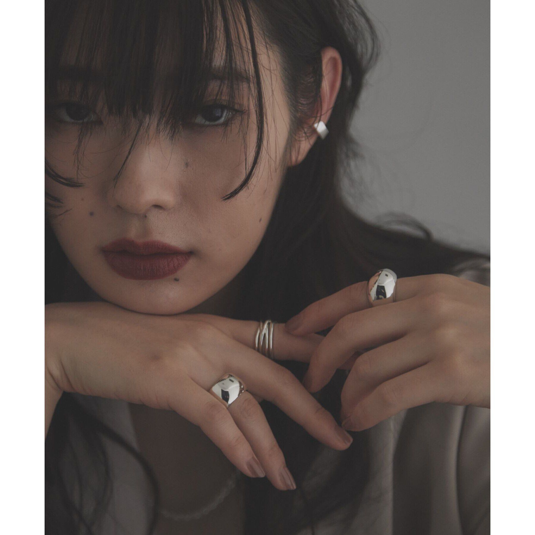 COCOSHNIK ONKITSCH「シルバー ブリックモチーフ エタニティリング」|リング|