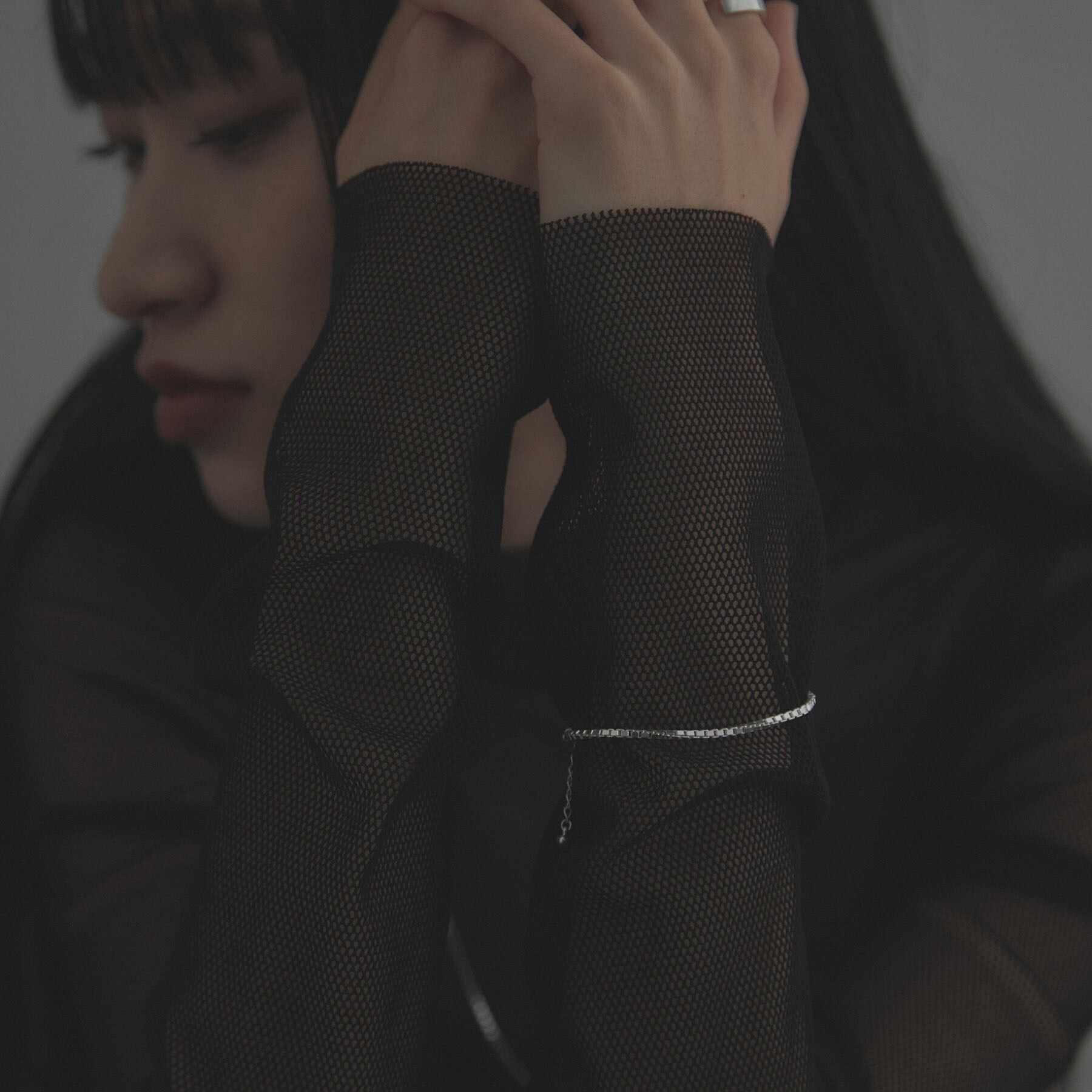 COCOSHNIK ONKITSCH「シルバー デザインチェーン ベネチアンブレスレットM」|ブレスレット・バングル|