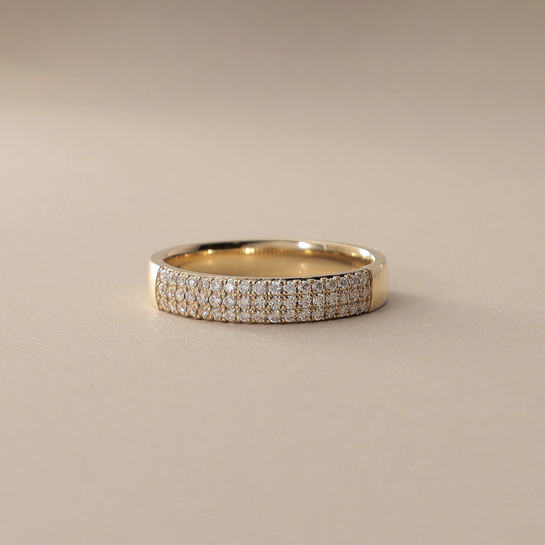 COCOSHNIK「K10【サステナブル】モアサナイトパヴェ リング」|リング|