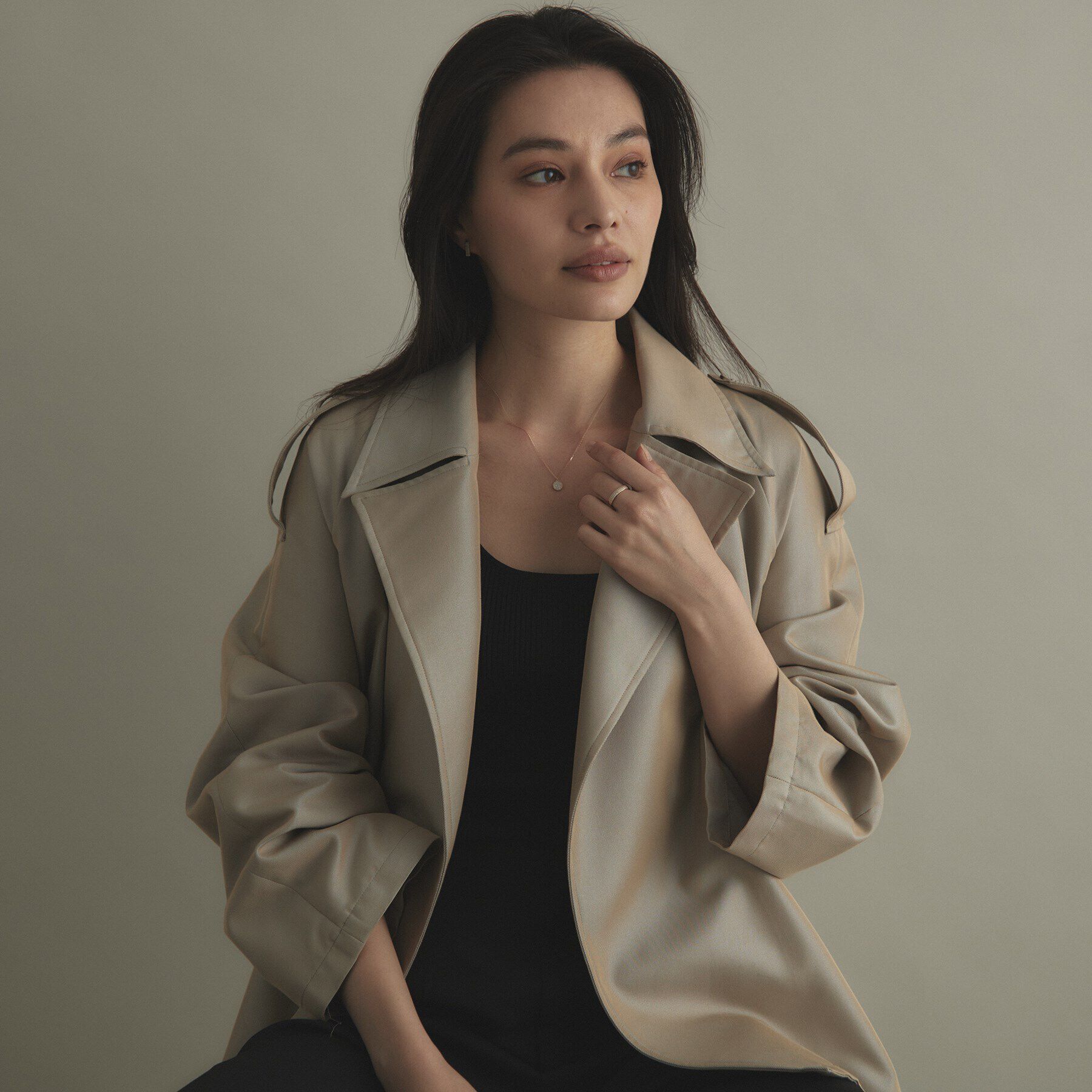 COCOSHNIK「K10【サステナブル】モアサナイトパヴェ リング」|リング|