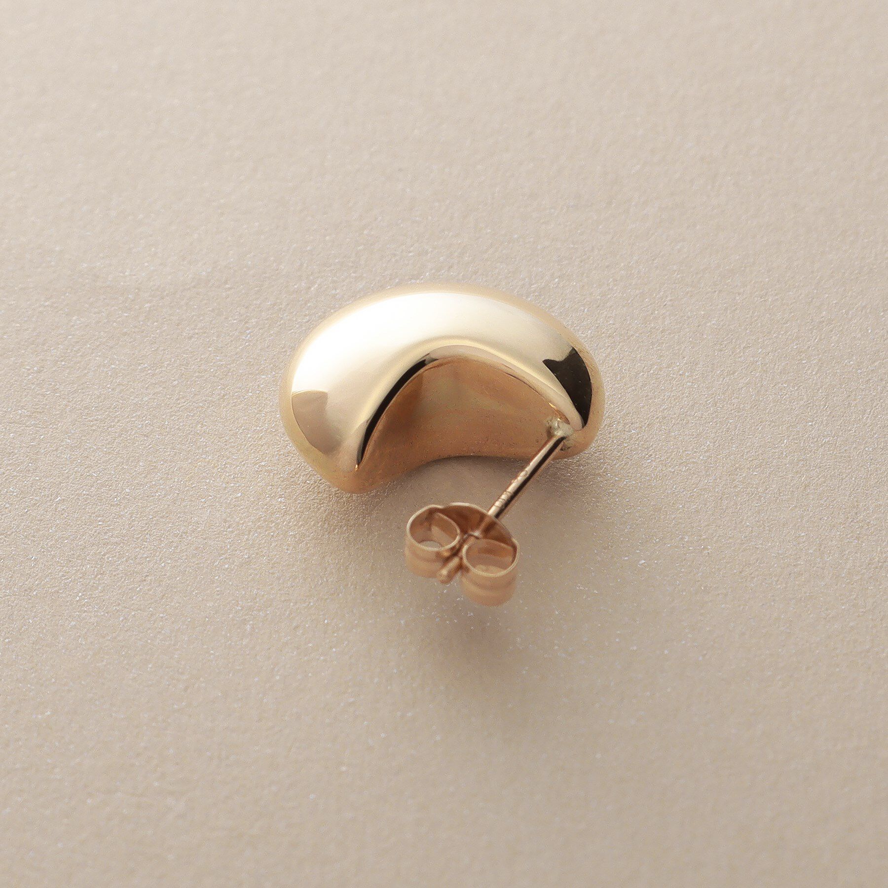 COCOSHNIK「K10中空しのぎフラット スタッズピアス」|ピアス|