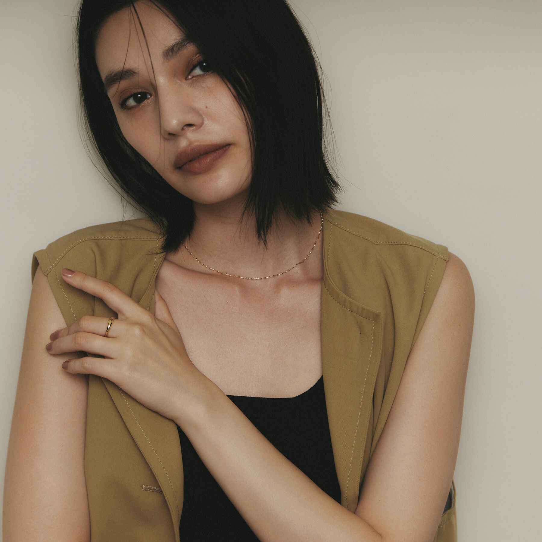 COCOSHNIK「K18Sカーブ リング」|リング|