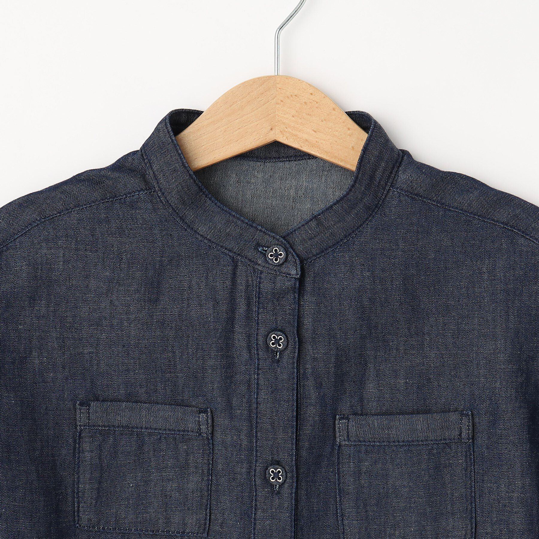 Dessin「【リンクコーデ】綿麻デニムシャツワンピース」|ワンピース|