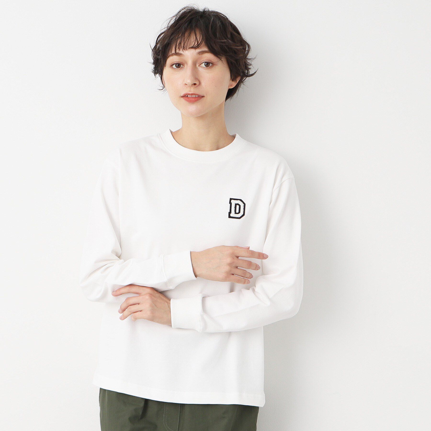 Dessin「【ユニセックス・洗える】ミニ裏毛ロンT」|Tシャツ・カットソー|