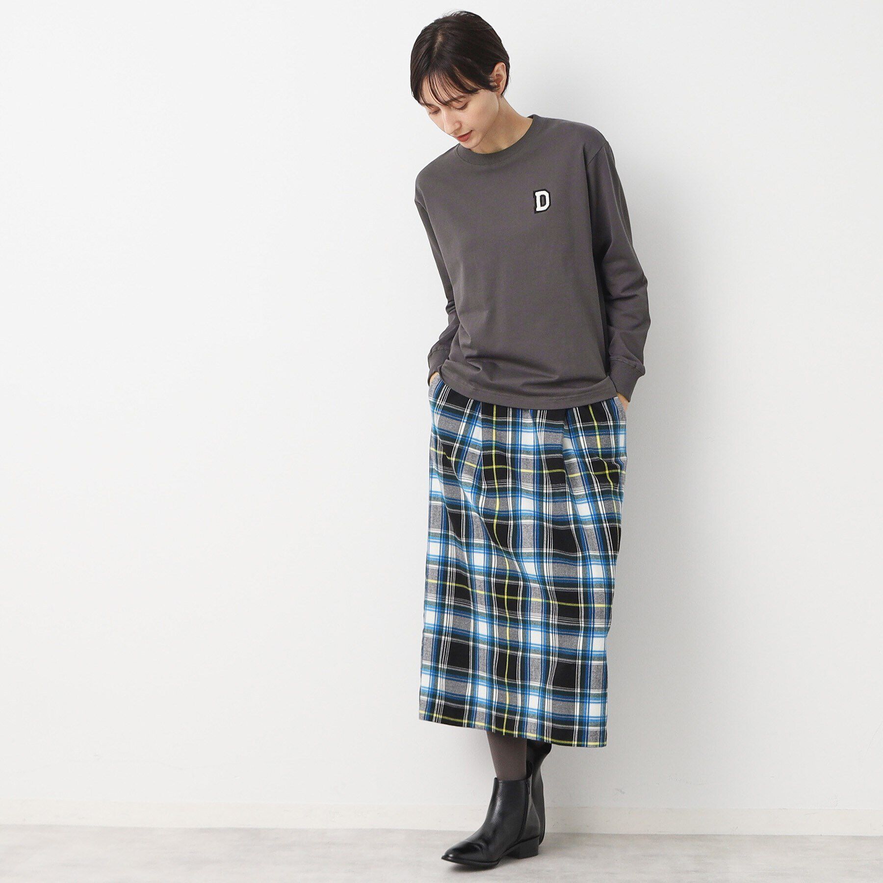 Dessin「【ユニセックス・洗える】ミニ裏毛ロンT」|Tシャツ・カットソー|