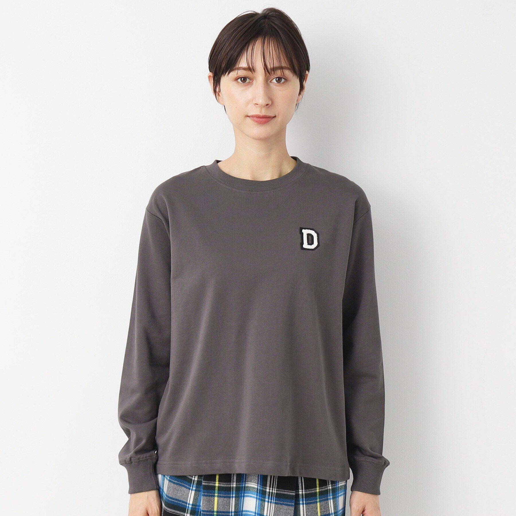 Dessin「【ユニセックス・洗える】ミニ裏毛ロンT」|Tシャツ・カットソー|