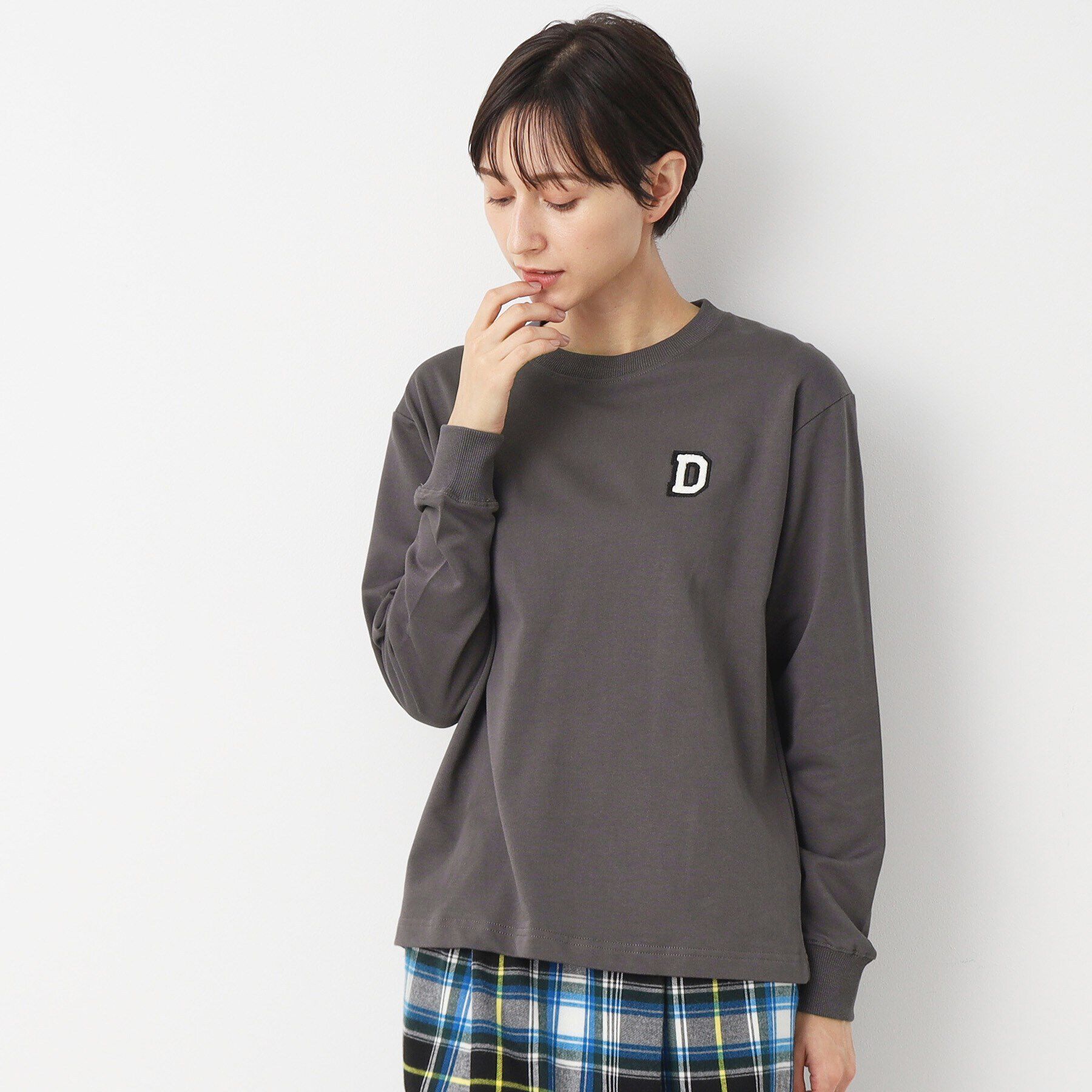 Dessin「【ユニセックス・洗える】ミニ裏毛ロンT」|Tシャツ・カットソー|