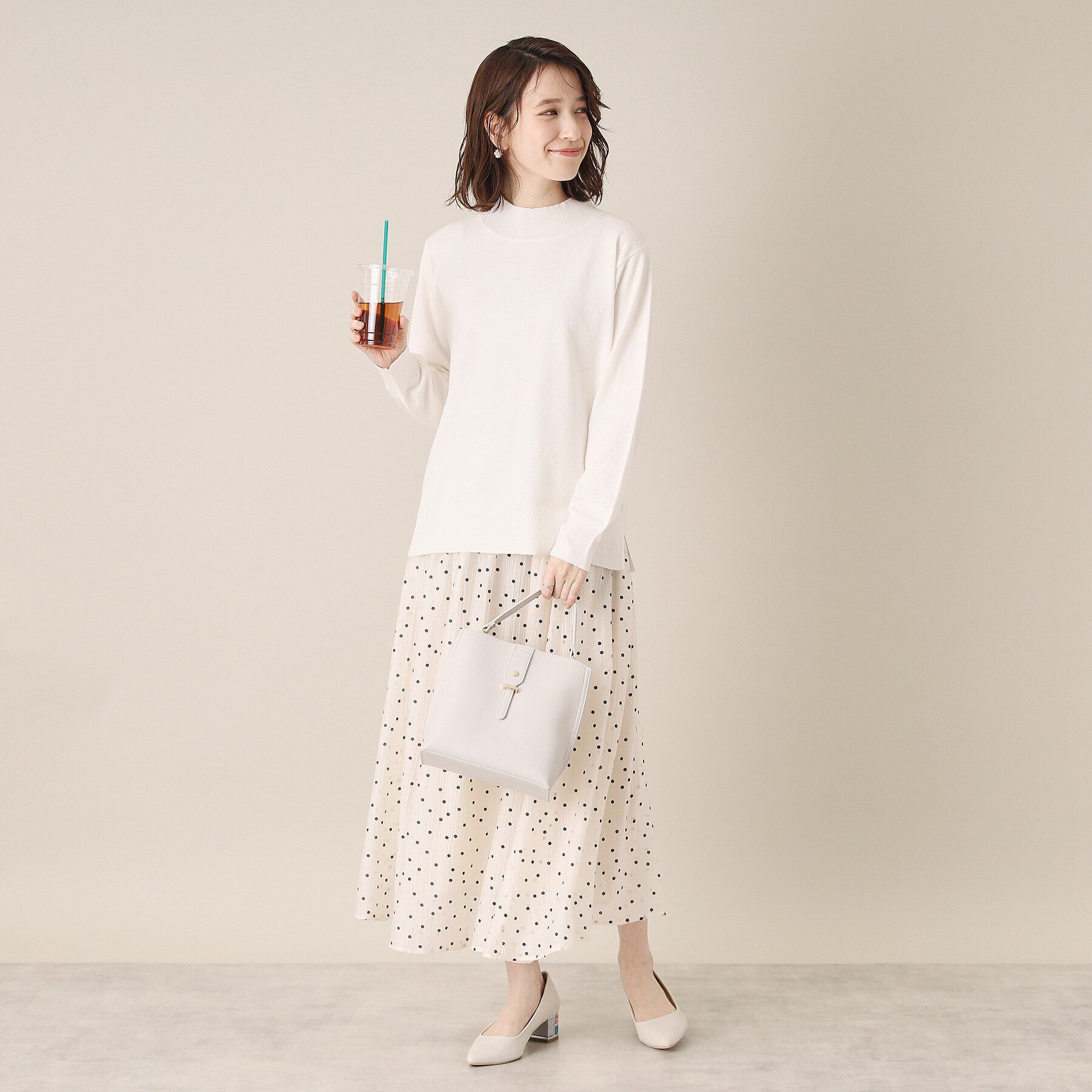 ITS&rsquo;DEMO「【通勤／手洗い可】ラメハイネックニット」|ニット・セーター|