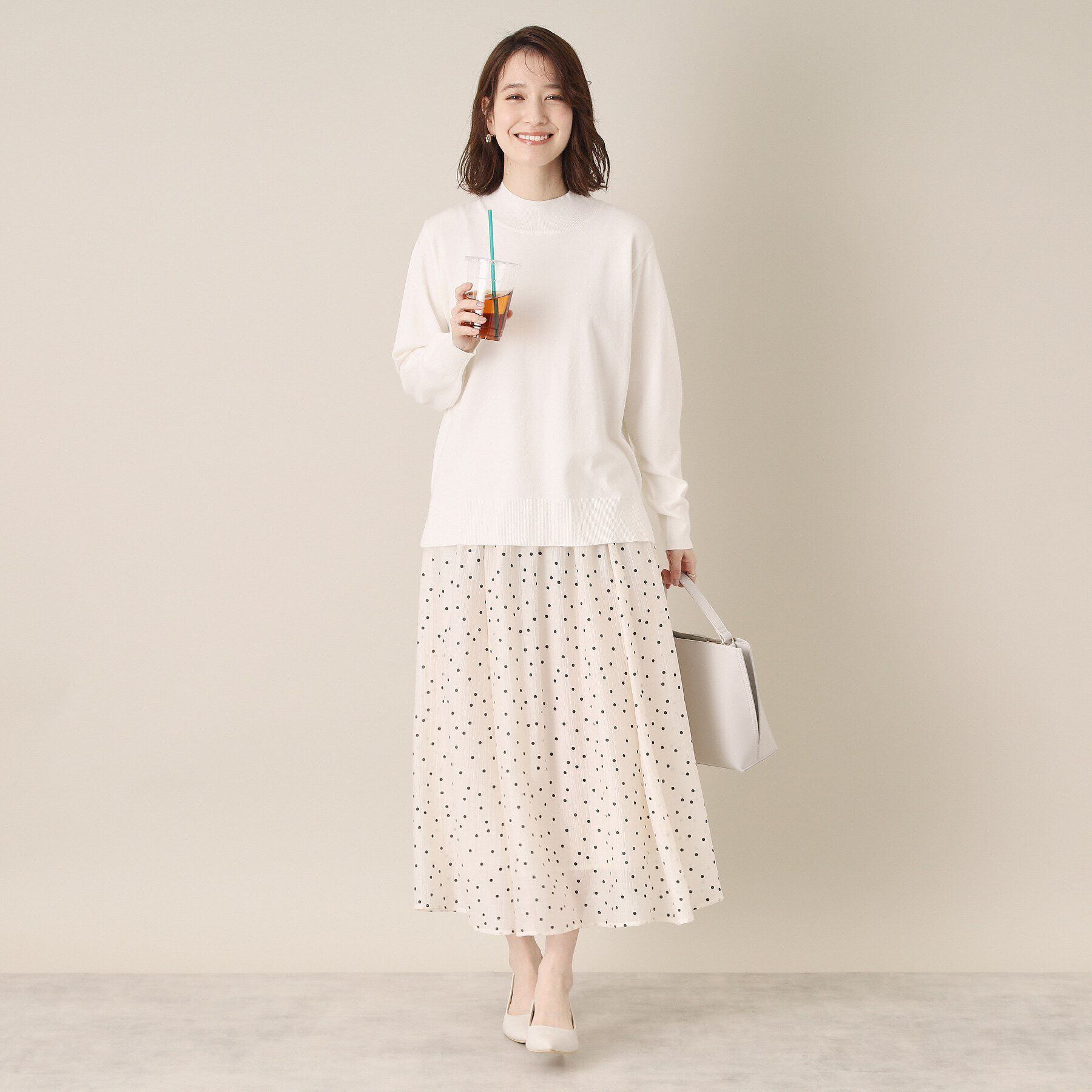 ITS&rsquo;DEMO「【通勤／手洗い可】ラメハイネックニット」|ニット・セーター|