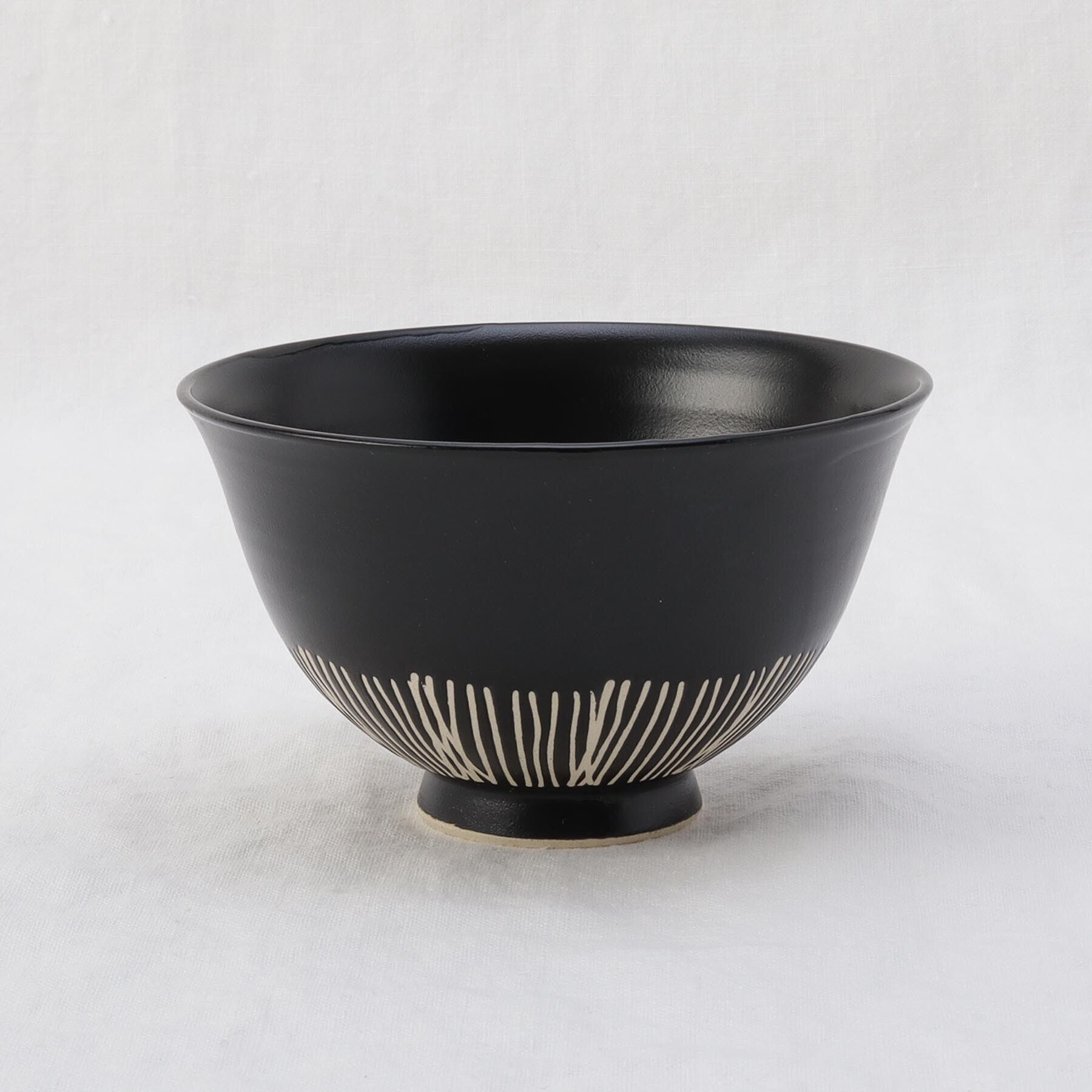 212 KITCHEN STORE「帯千筋 飯碗 BK」|食器・キッチングッズ|