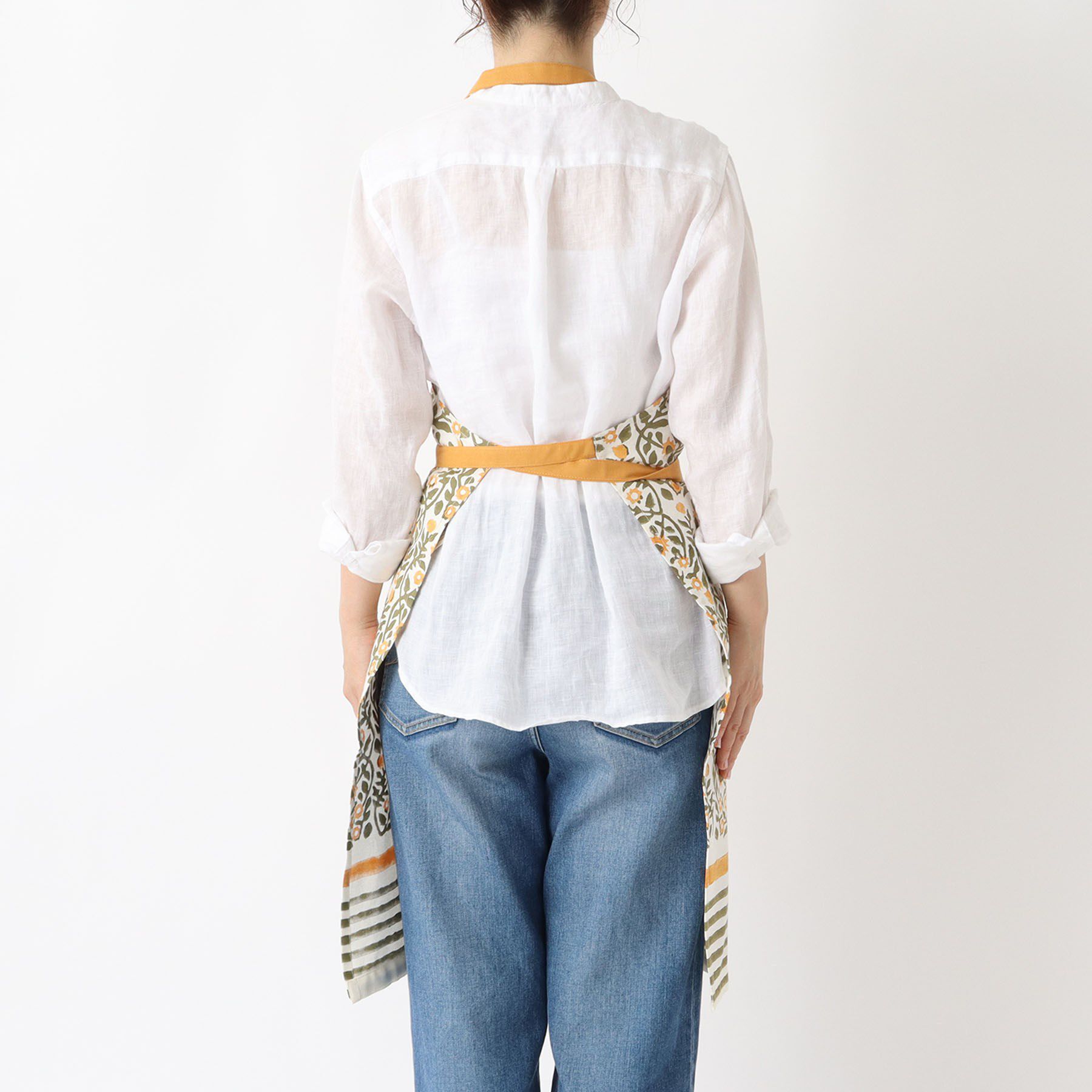 212 KITCHEN STORE「ブロックプリント フルエプロン MU ＜212Kオリジナル＞」|食器・キッチングッズ|