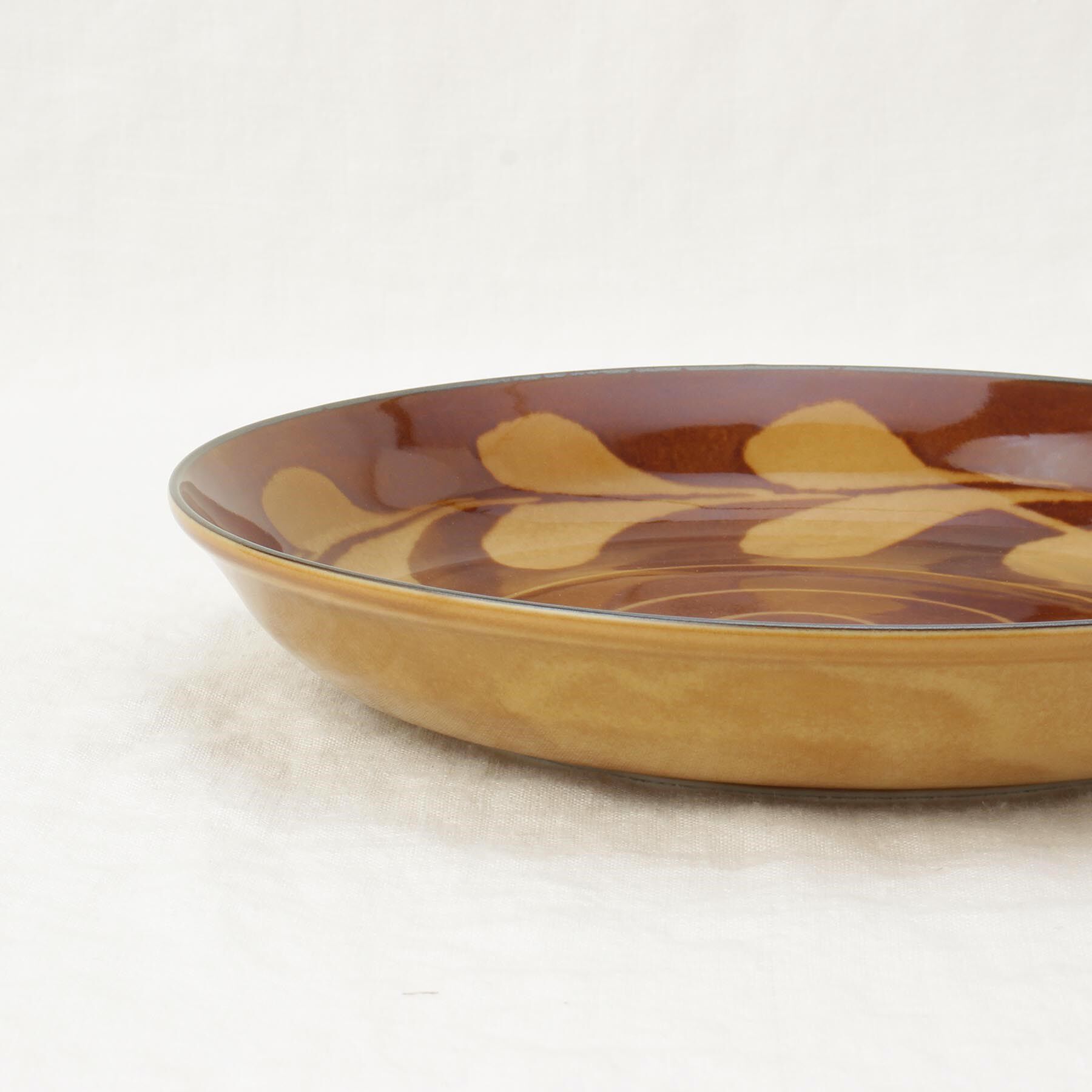 212 KITCHEN STORE「スリップショコラ リーフ スープカレー皿」|食器・キッチングッズ|