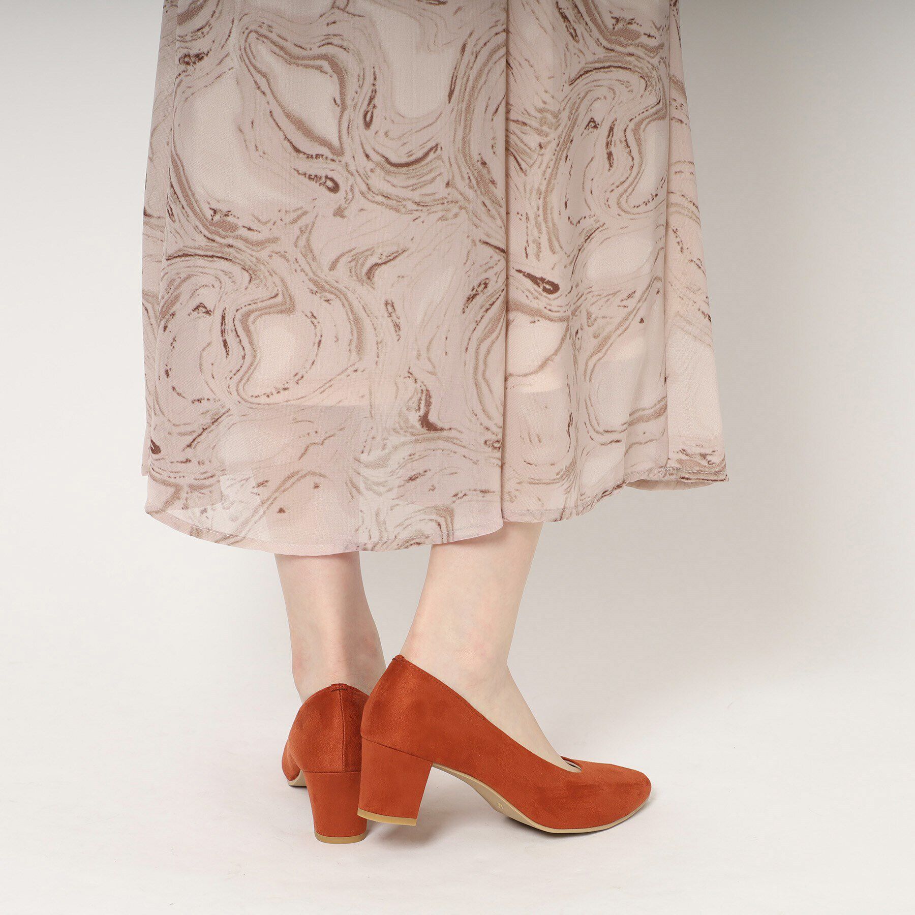 ESPERANZA「ブロックヒールアーモンドトゥパンプス」|パンプス|