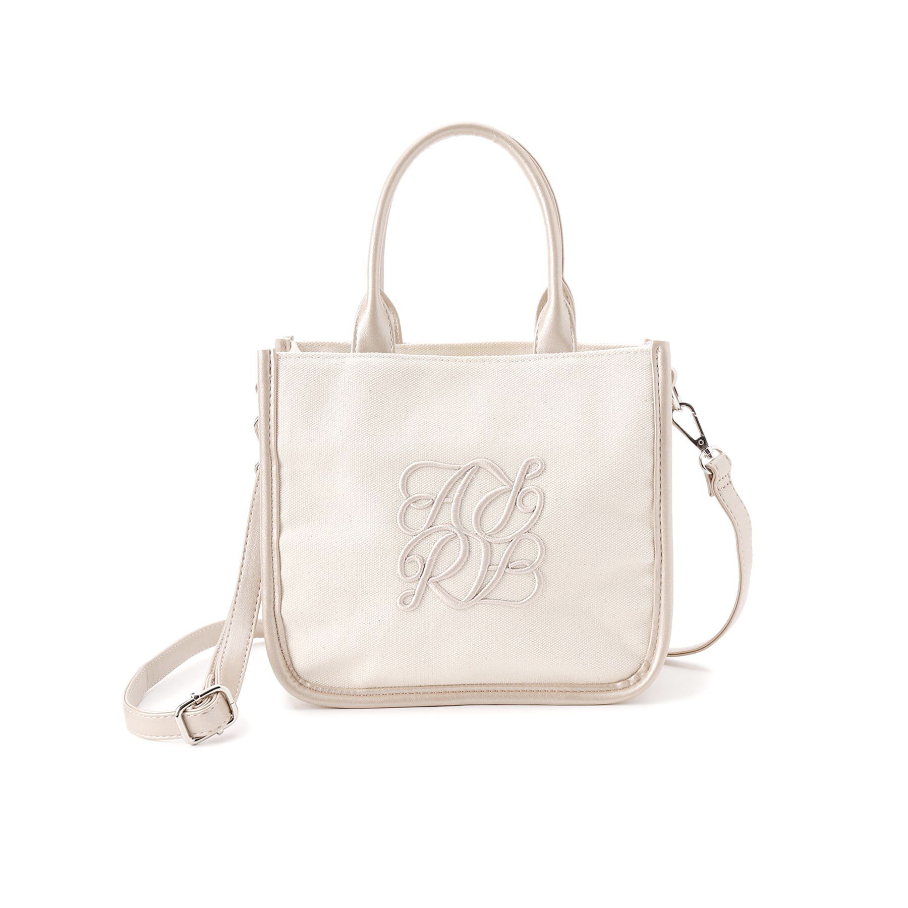 Ober Tashe「ロゴ刺繍ミニトート」|トートバッグ|ブロンズ(008)