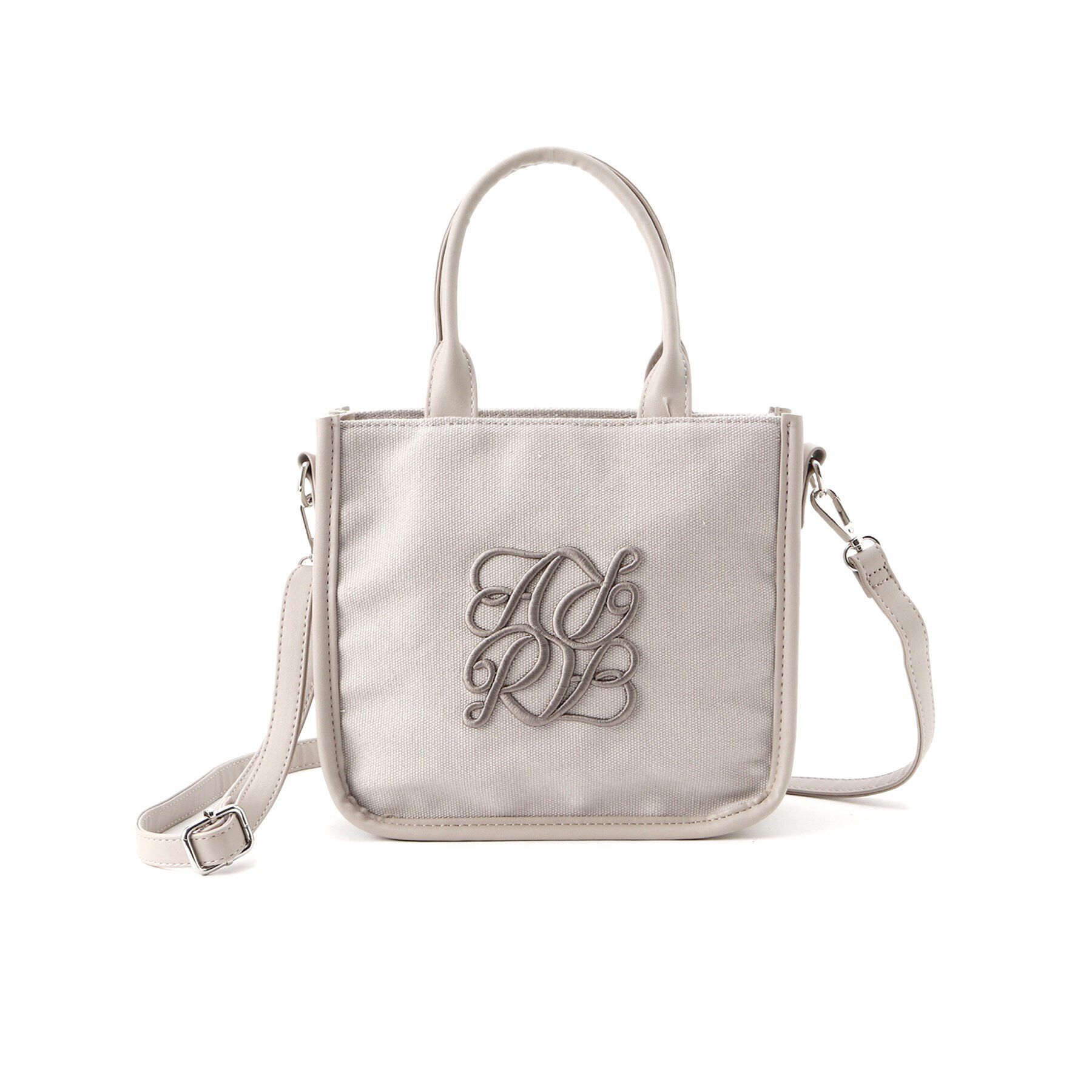 Ober Tashe「ロゴ刺繍ミニトート」|トートバッグ|グレー(012)