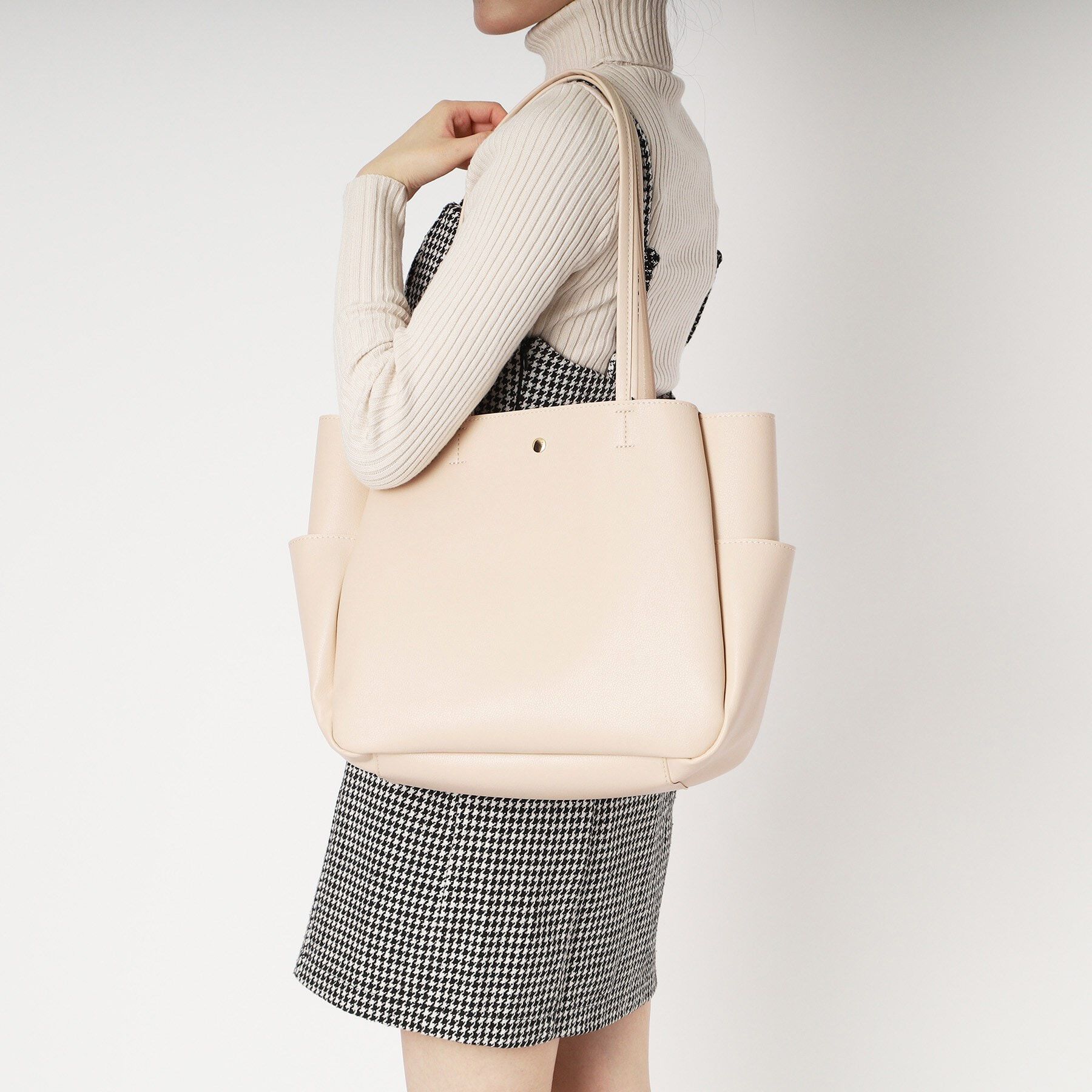 Ober Tashe「軽量合皮ふっくらトート」|トートバッグ|