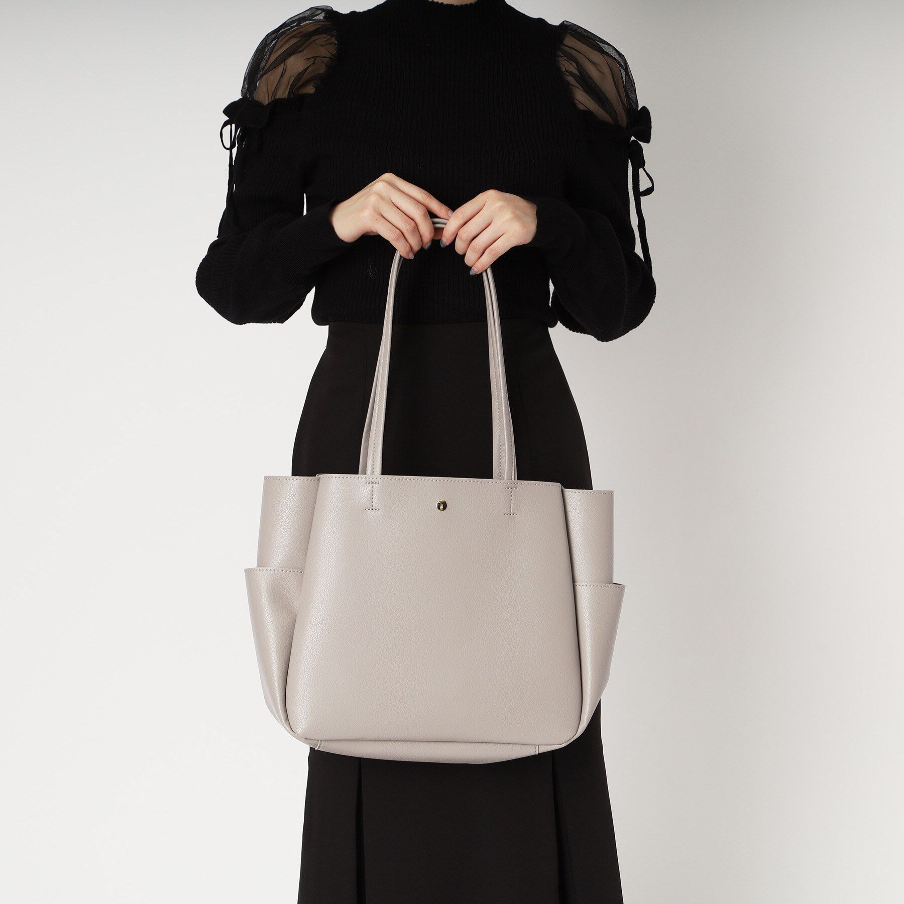 Ober Tashe「軽量合皮ふっくらトート」|トートバッグ|