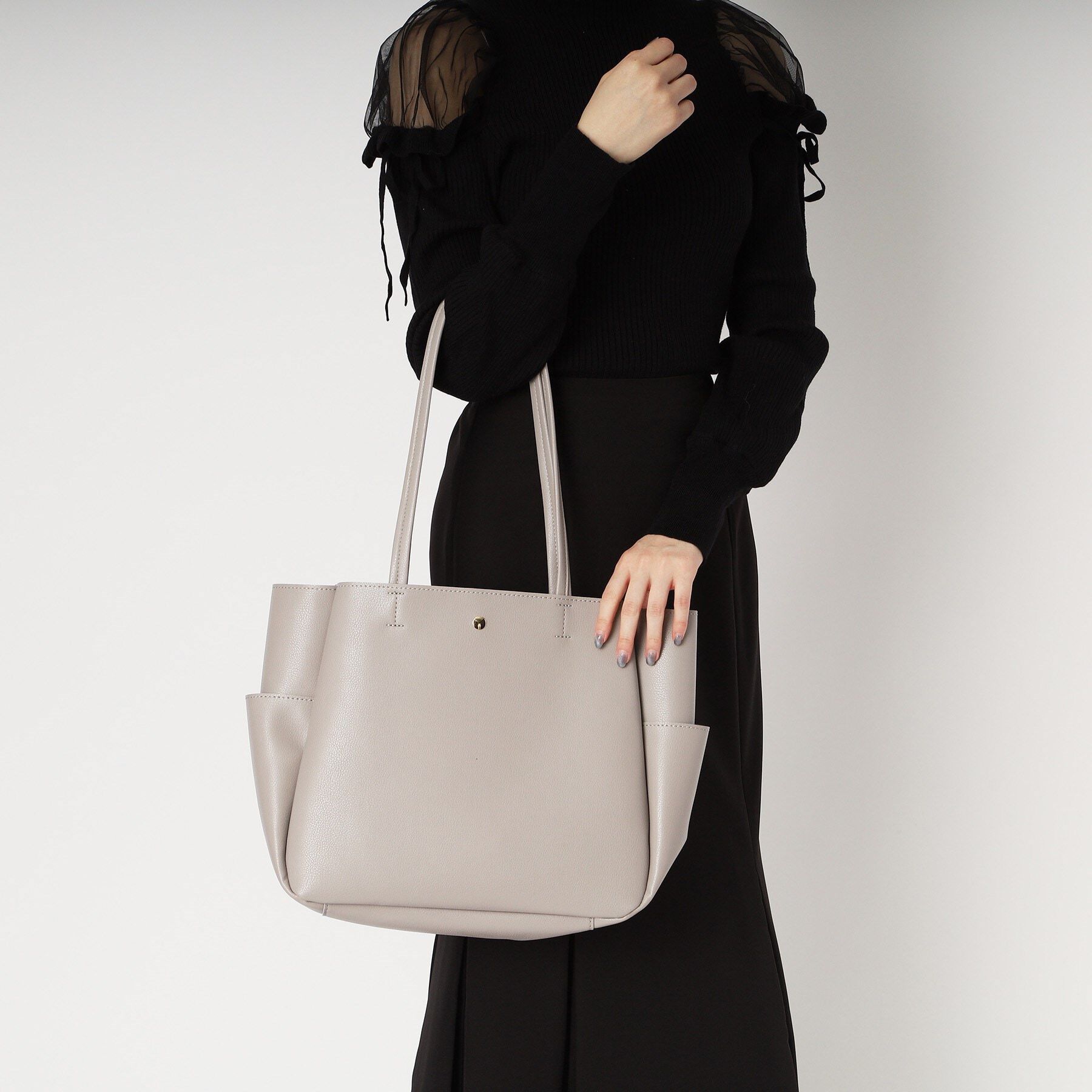 Ober Tashe「軽量合皮ふっくらトート」|トートバッグ|