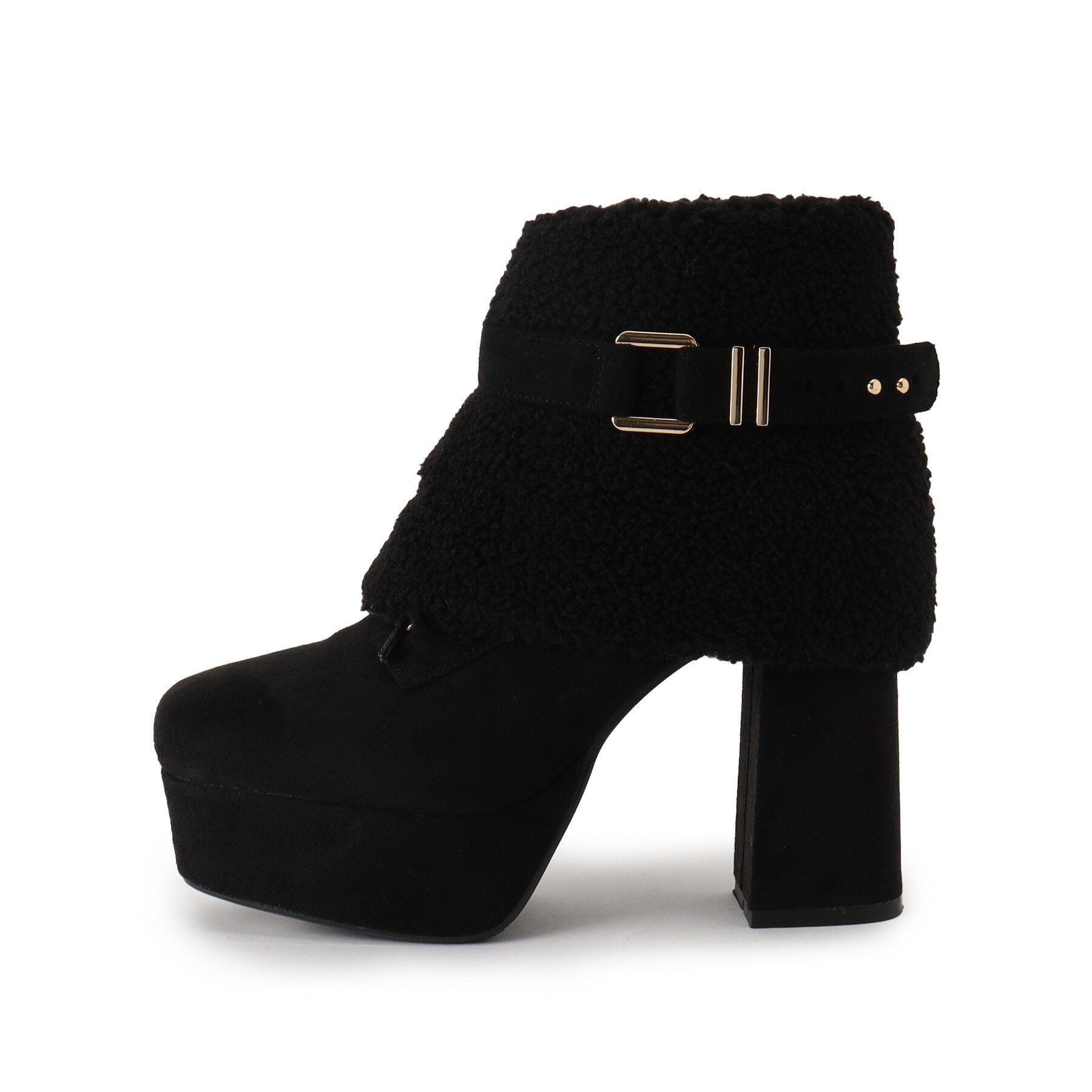 ESPERANZA「【ラク盛り／ショートブーツ】リピーター続出／脚長美脚 3WAYボアレースアップショートブーツ」|ショートブーツ|