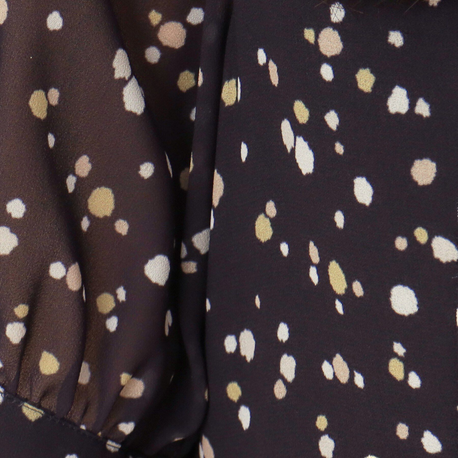 SunaUna「【ドット柄／ポリエステル】シフォンプリーツワンピース」|ワンピース|