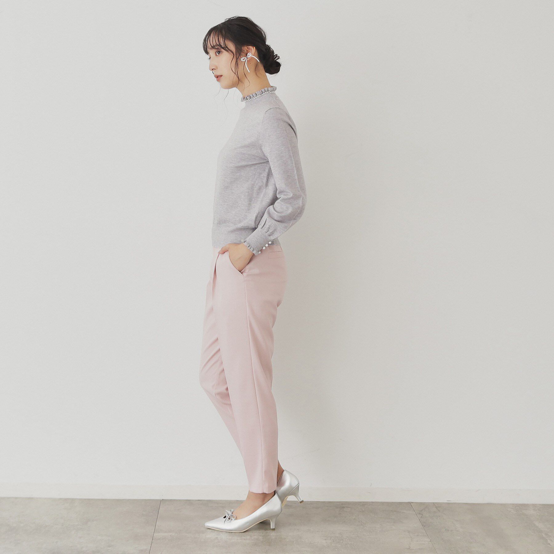 SunaUna「【SS～Lサイズ展開／6色展開】パール調プチクラフトニット」|ニット・セーター|