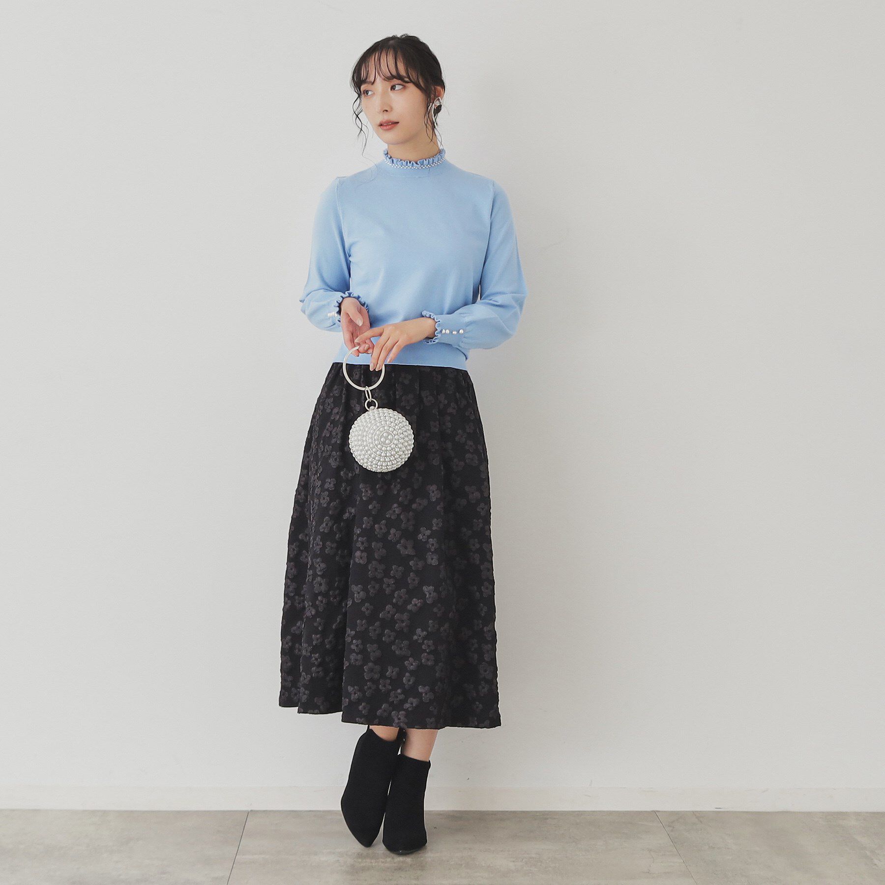 SunaUna「【SS～Lサイズ展開／6色展開】パール調プチクラフトニット」|ニット・セーター|