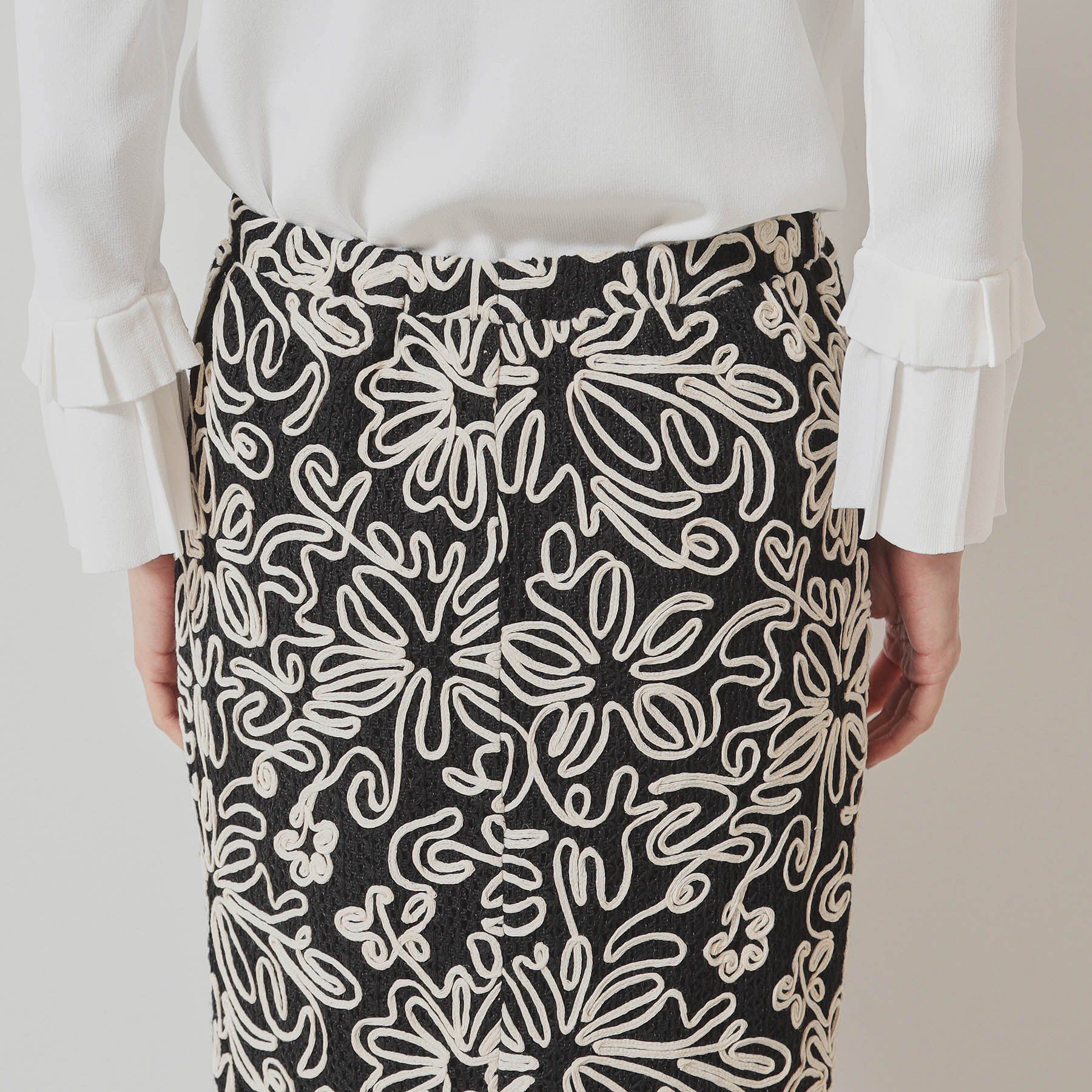 SunaUna「【ウエスト総ゴム／コードレース】マーメイドスカート」|スカート|