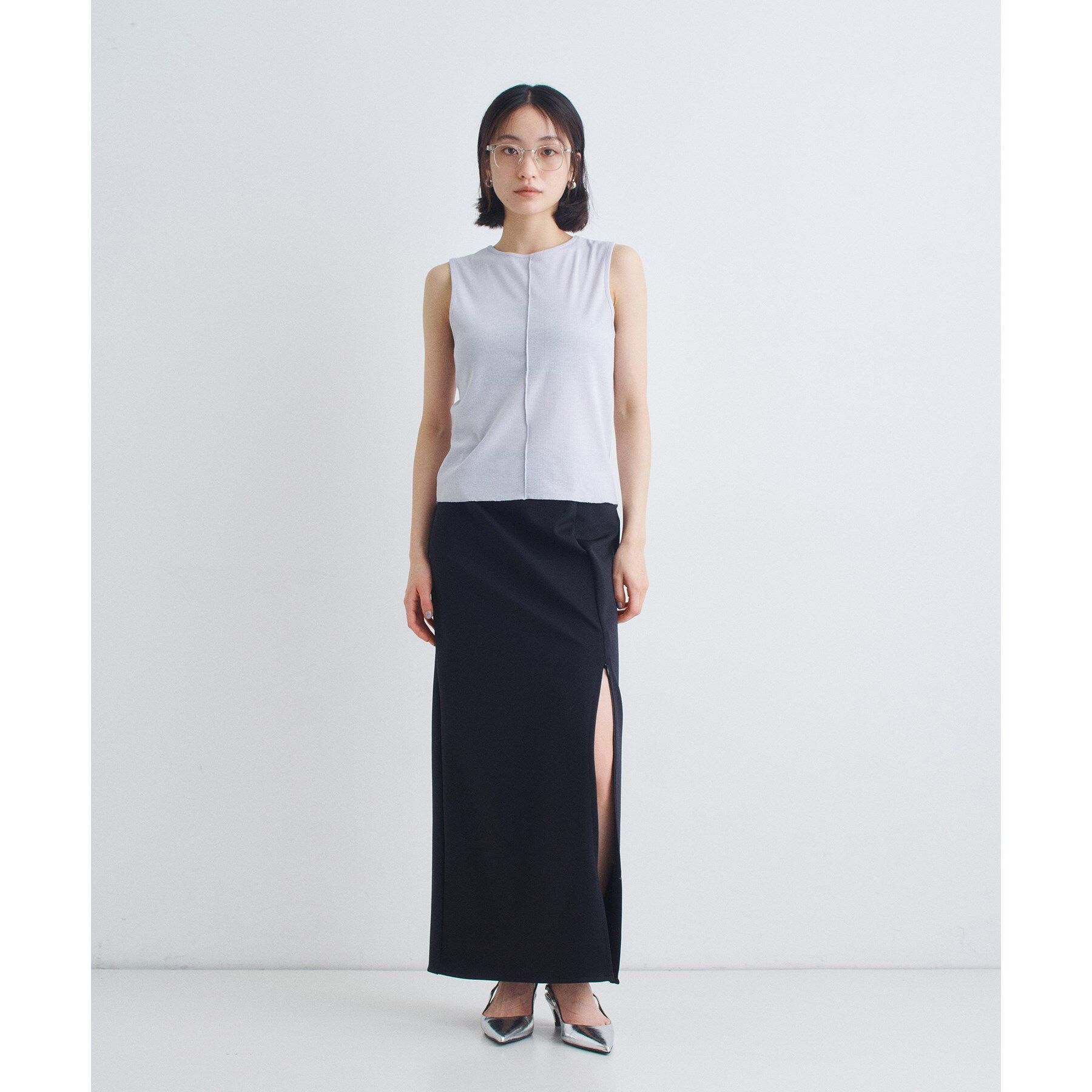 CODE A「twist sheer rib tops」|Tシャツ・カットソー|