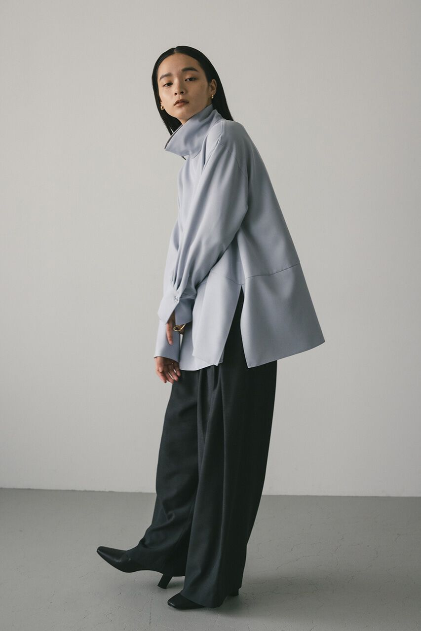 STYLEMIXER「ハイネックロングカフブラウス」|シャツ・ブラウス|