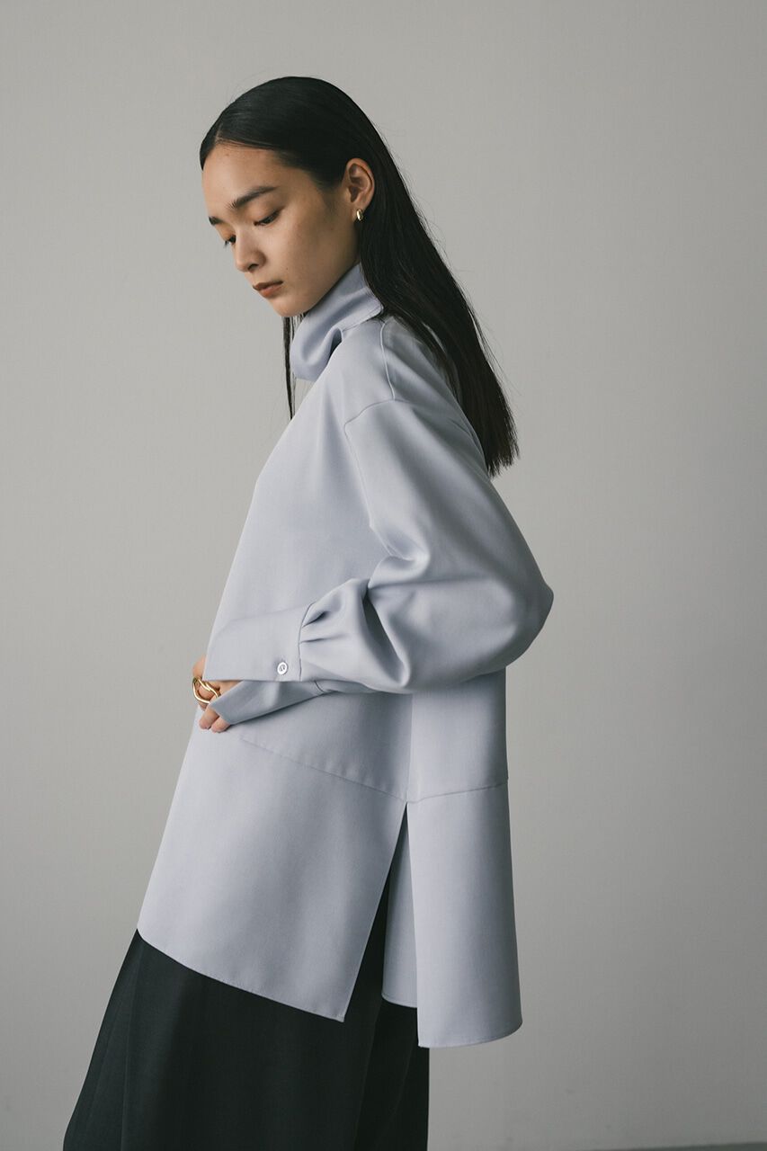 STYLEMIXER「ハイネックロングカフブラウス」|シャツ・ブラウス|