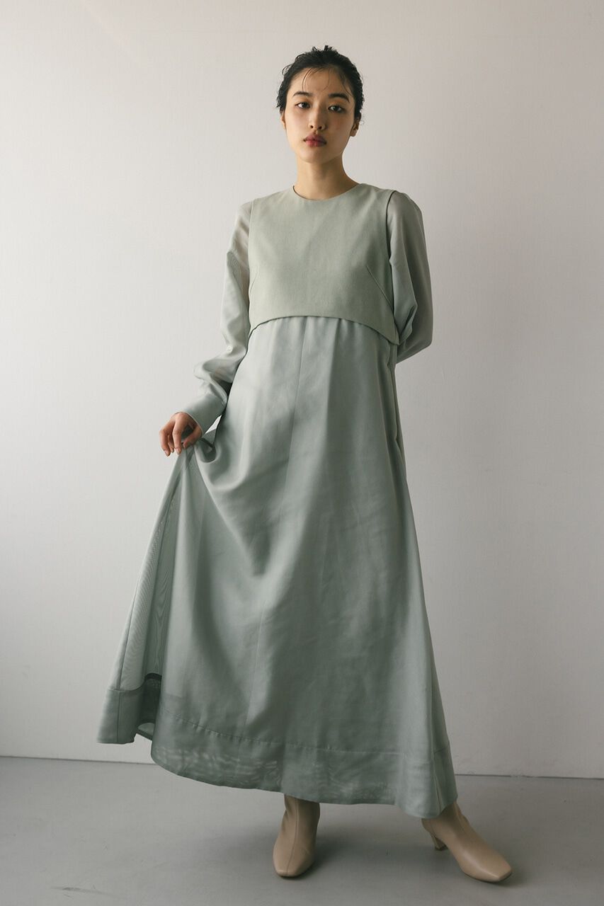 STYLEMIXER「コンビネーションフレアワンピース」|ワンピース|