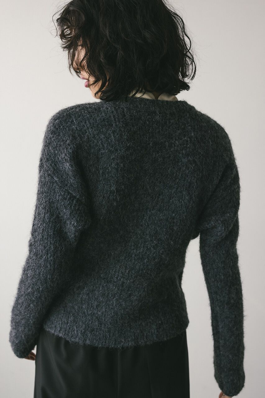 STYLEMIXER「フラッフィージップニットカーデ」|カーディガン|