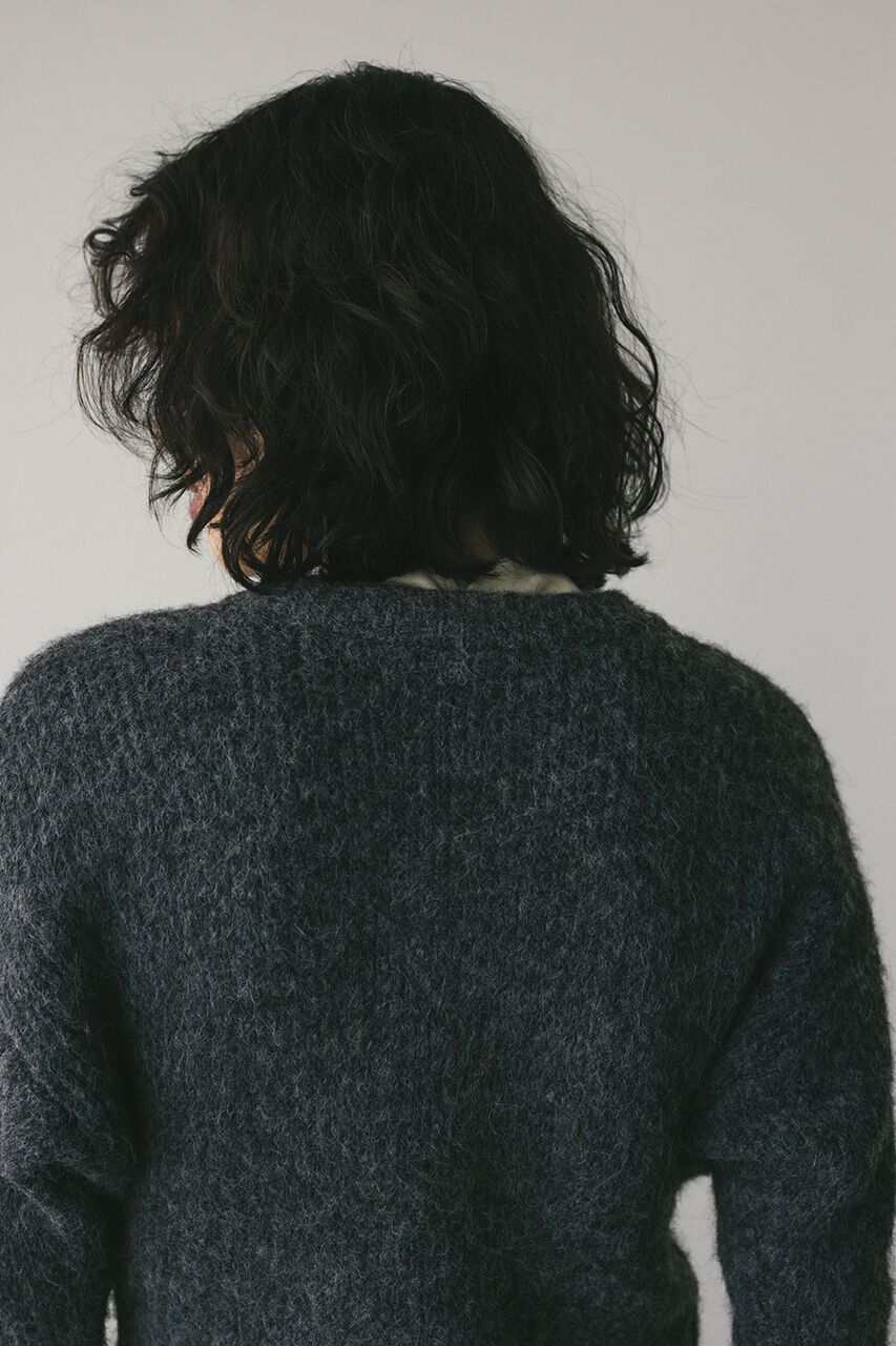 STYLEMIXER「フラッフィージップニットカーデ」|カーディガン|