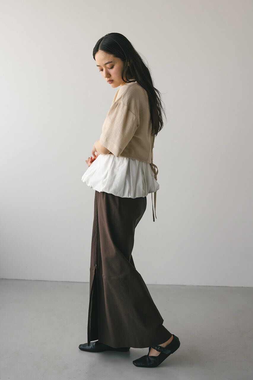 STYLEMIXER「バックオープンワッシャーシャツ」|シャツ・ブラウス|