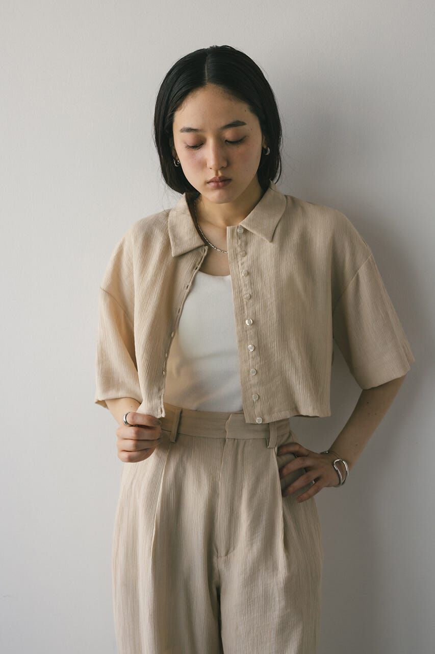 STYLEMIXER「バックオープンワッシャーシャツ」|シャツ・ブラウス|