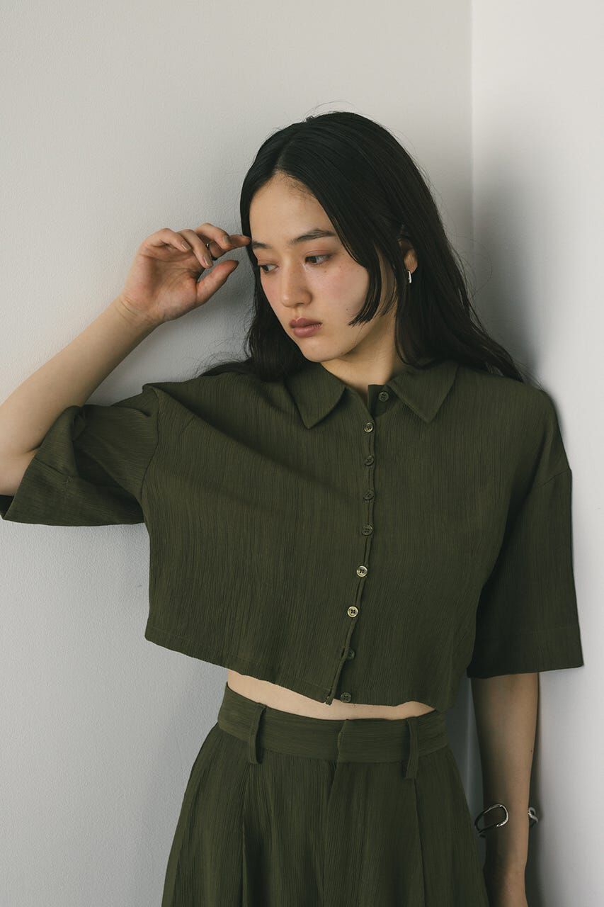 STYLEMIXER「バックオープンワッシャーシャツ」|シャツ・ブラウス|