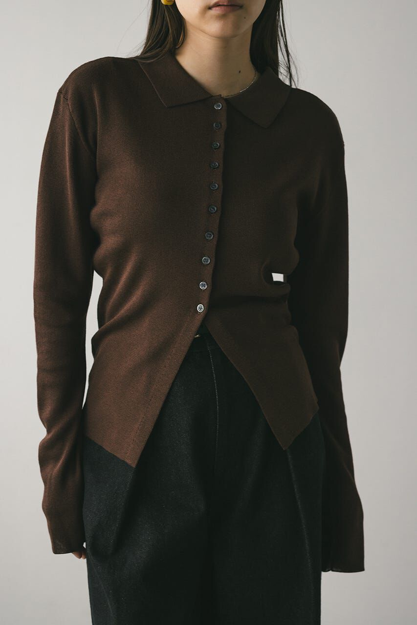 STYLEMIXER「2WAYカラーニットポロ」|ニット・セーター|BRN