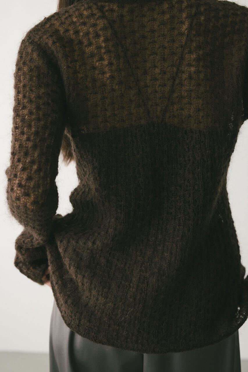 STYLEMIXER「2WAYモヘアミックスリボンニット」|ニット・セーター|