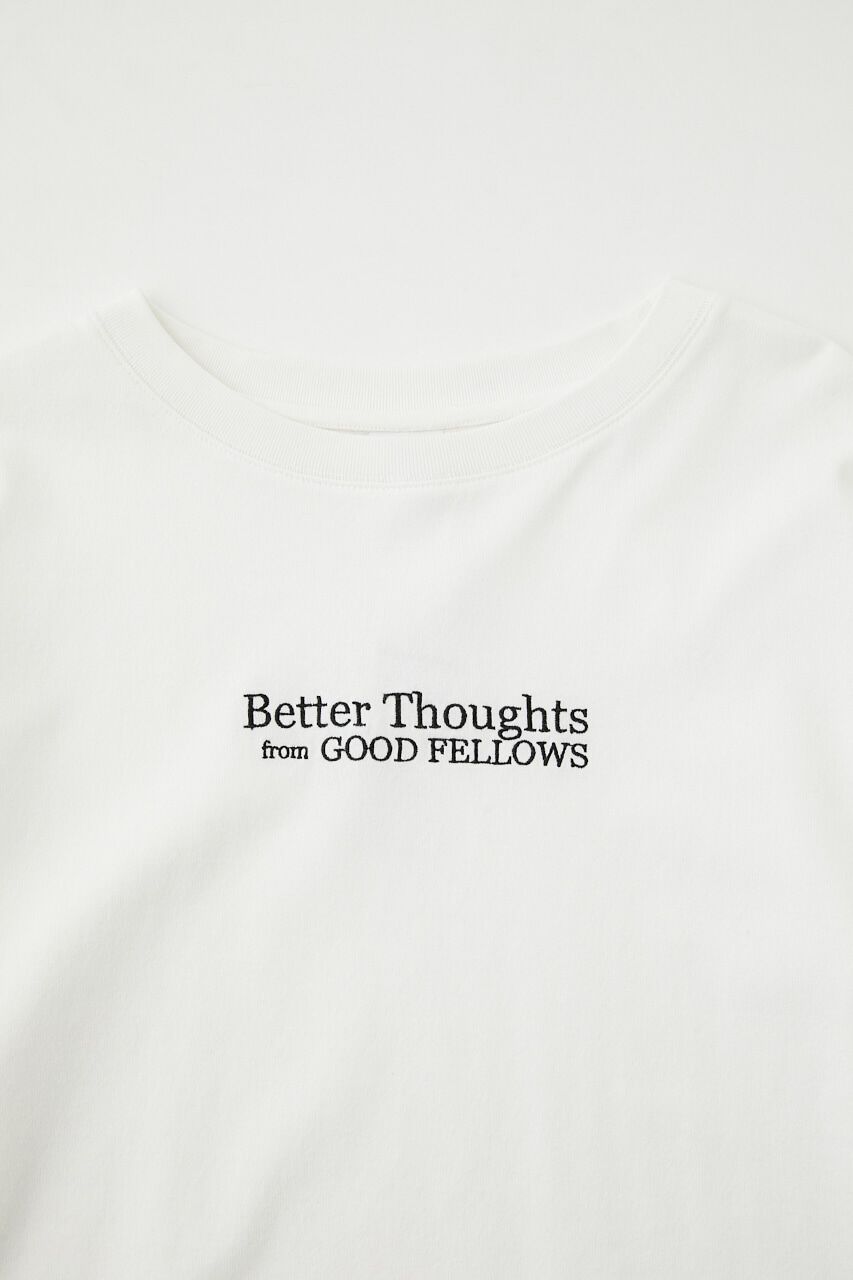 MOUSSY「EMBROIDERY ROUND HEM L／S トップス」|Tシャツ・カットソー|